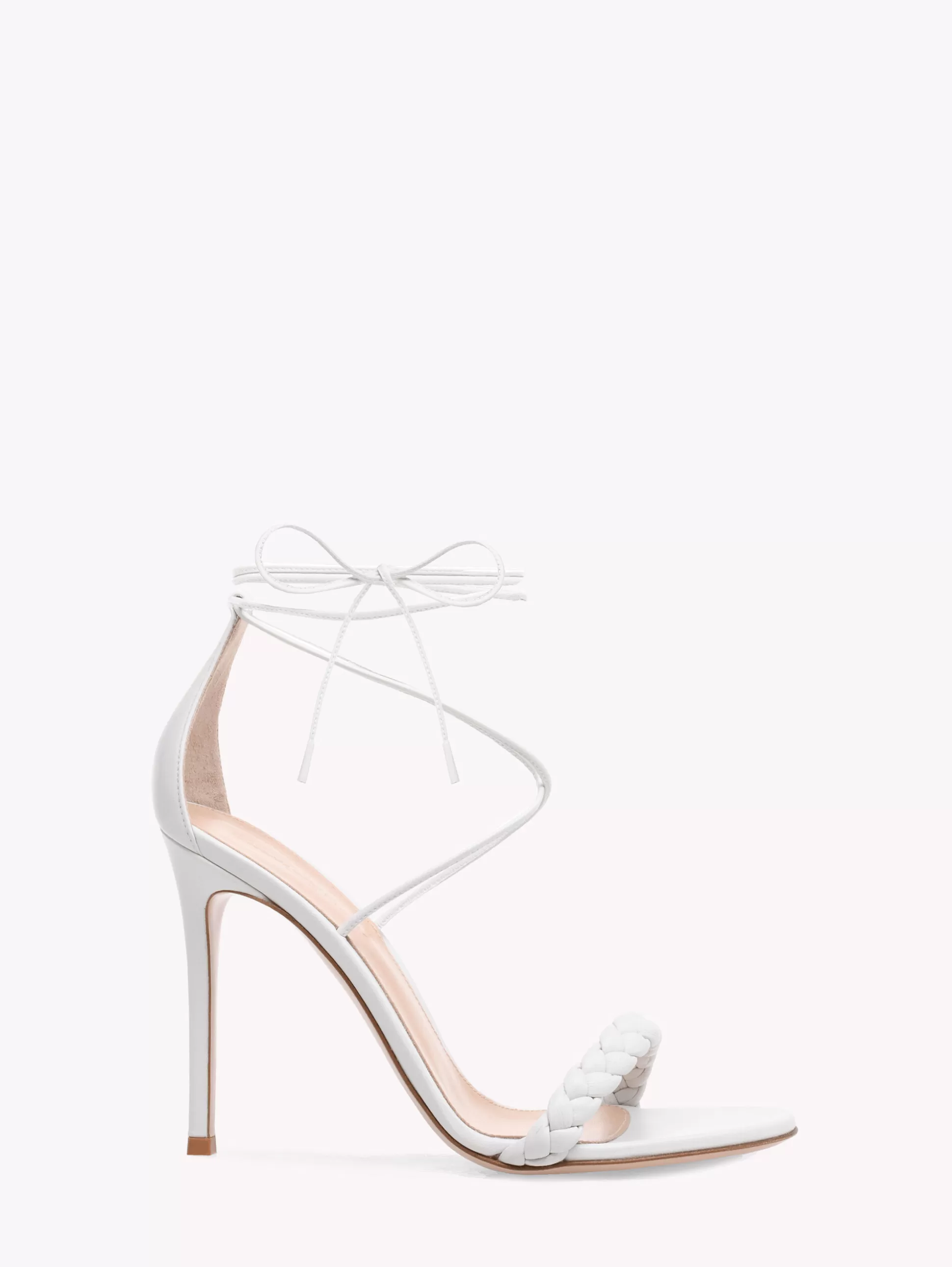 Gianvito Rossi Sandals-LEOMI WHITE LEATHER