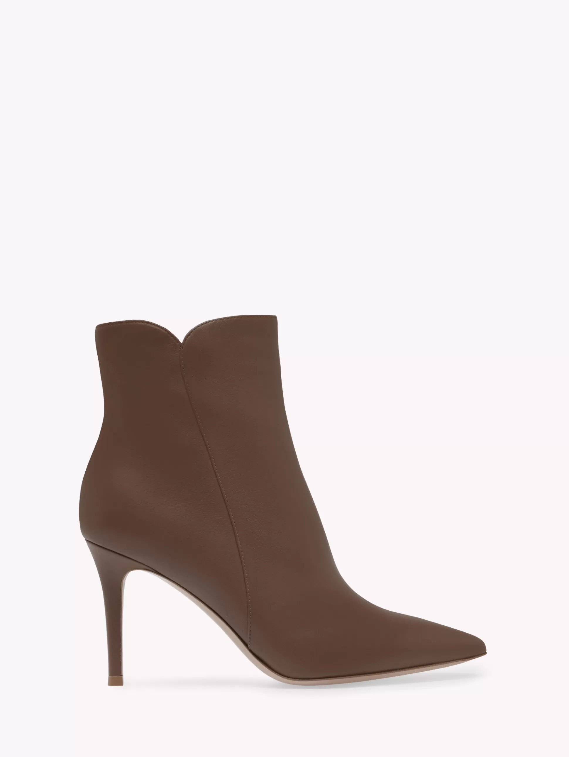 Gianvito Rossi Booties-LEVY 85 BROWN