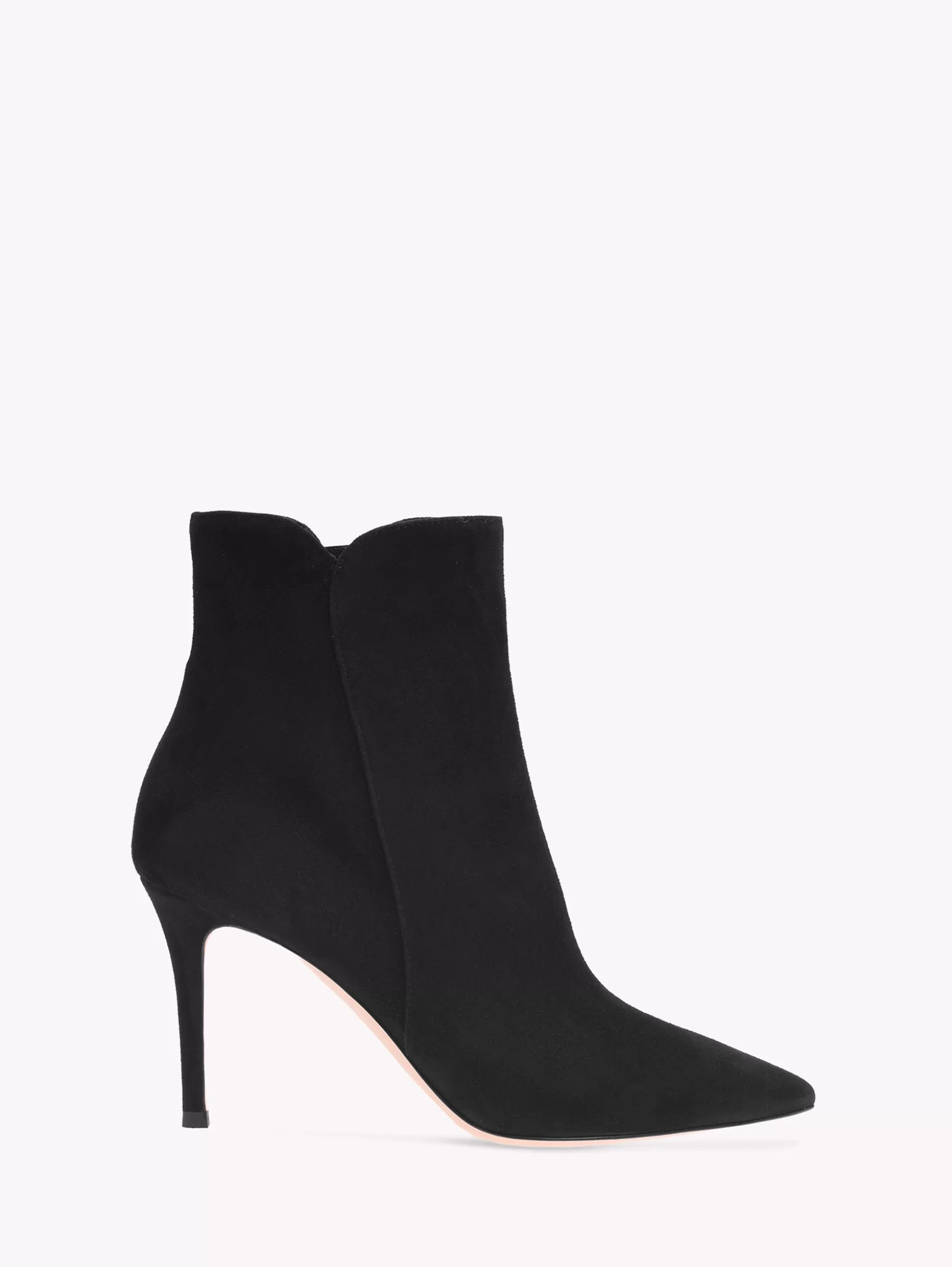 Gianvito Rossi Booties-LEVY 85 BLACK SUEDE