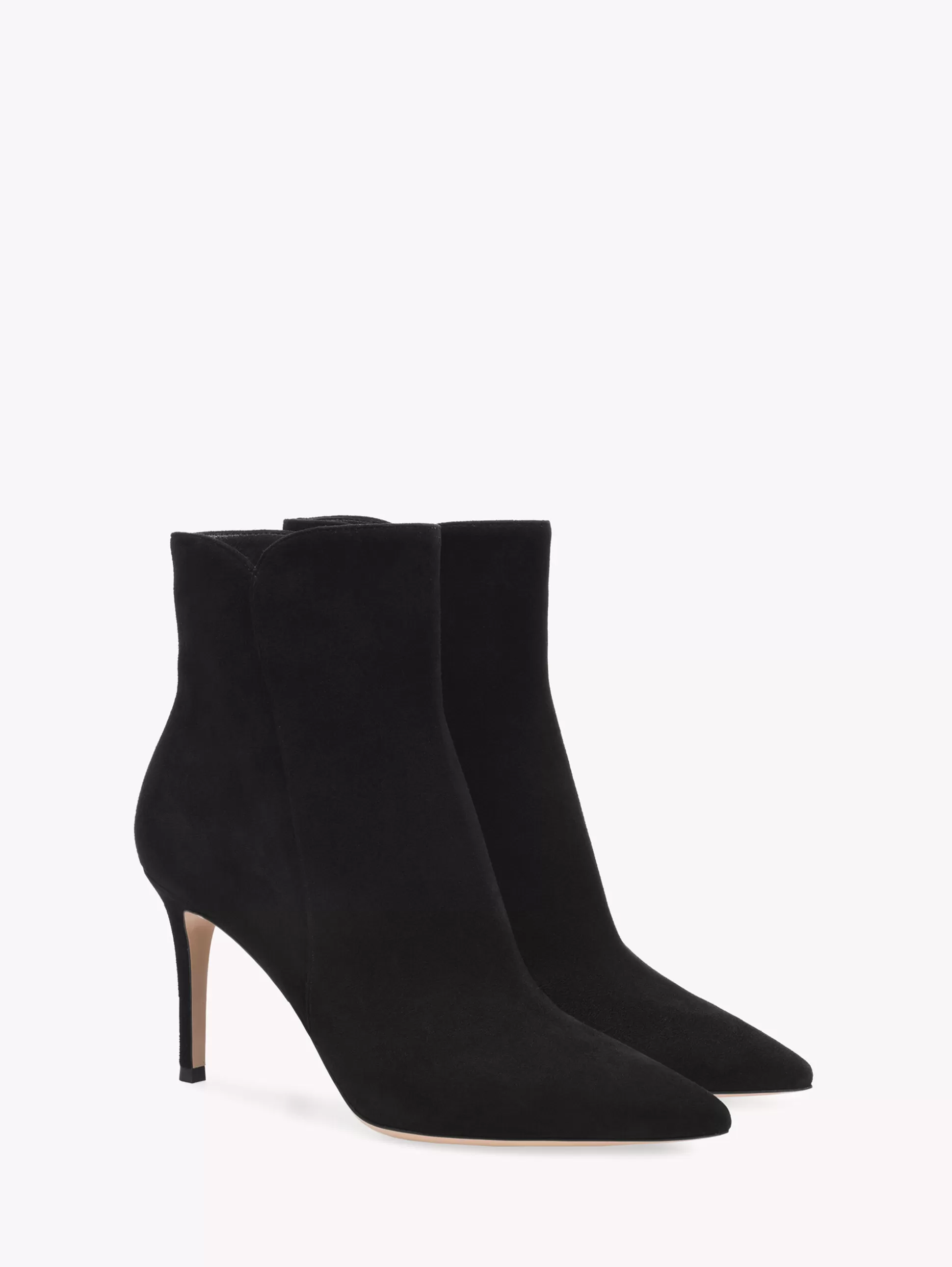 Gianvito Rossi Booties-LEVY 85 BLACK SUEDE