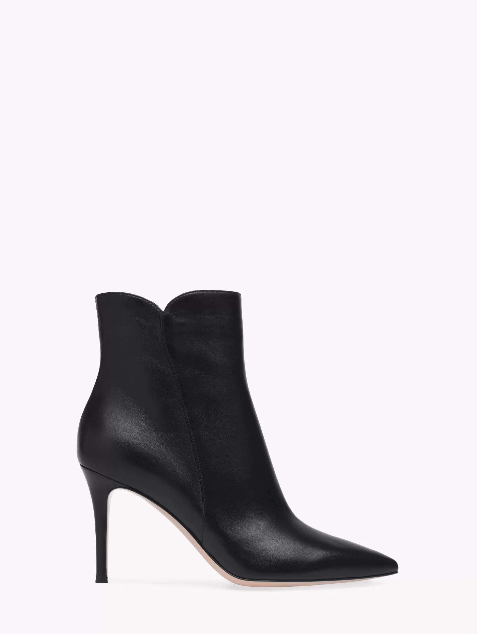 Gianvito Rossi Booties | Signatures-LEVY 85 BLACK LEATHER