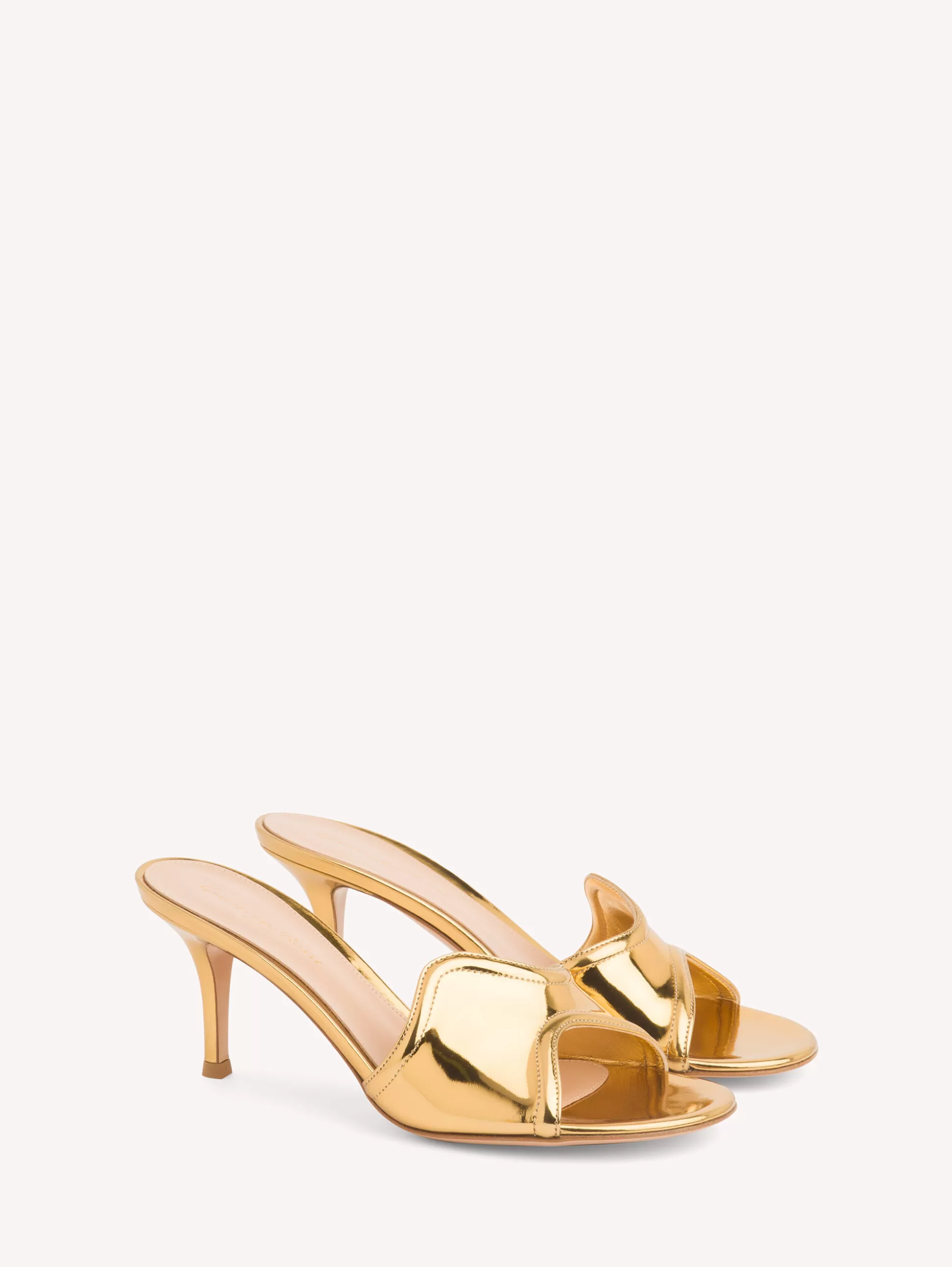 Gianvito Rossi Flats | Mules-LUCREZIA MULE 70 GOLD