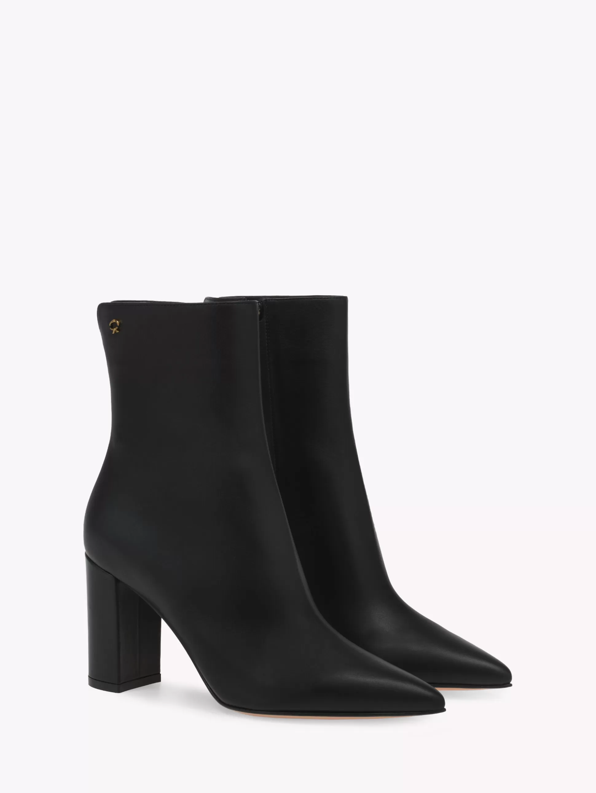 Gianvito Rossi Booties-LYELL BLACK LEATHER