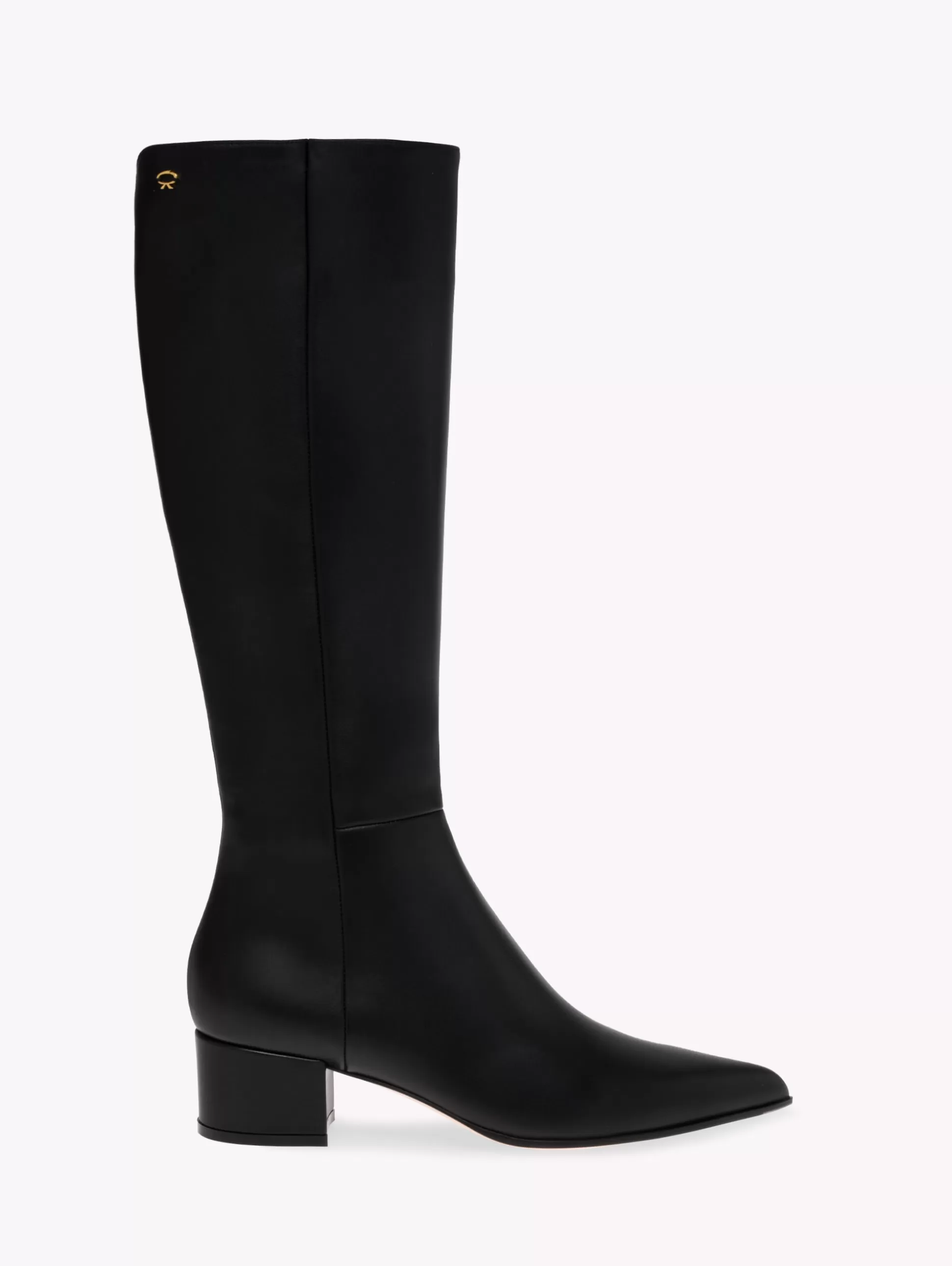 Gianvito Rossi Booties-LYELL BOOT 45 BLACK LEATHER