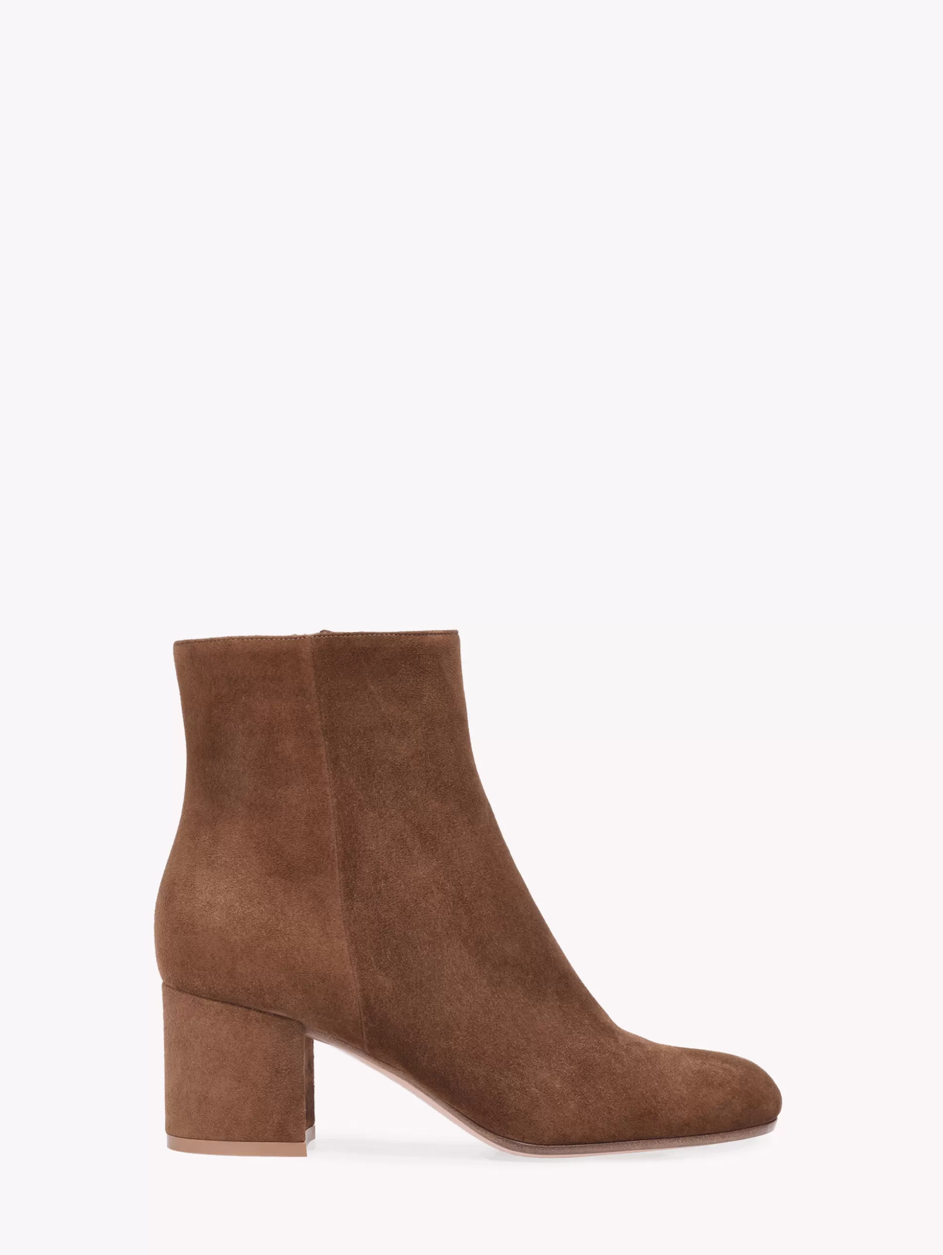 Gianvito Rossi Booties-MARGAUX MID BOOTIE BROWN