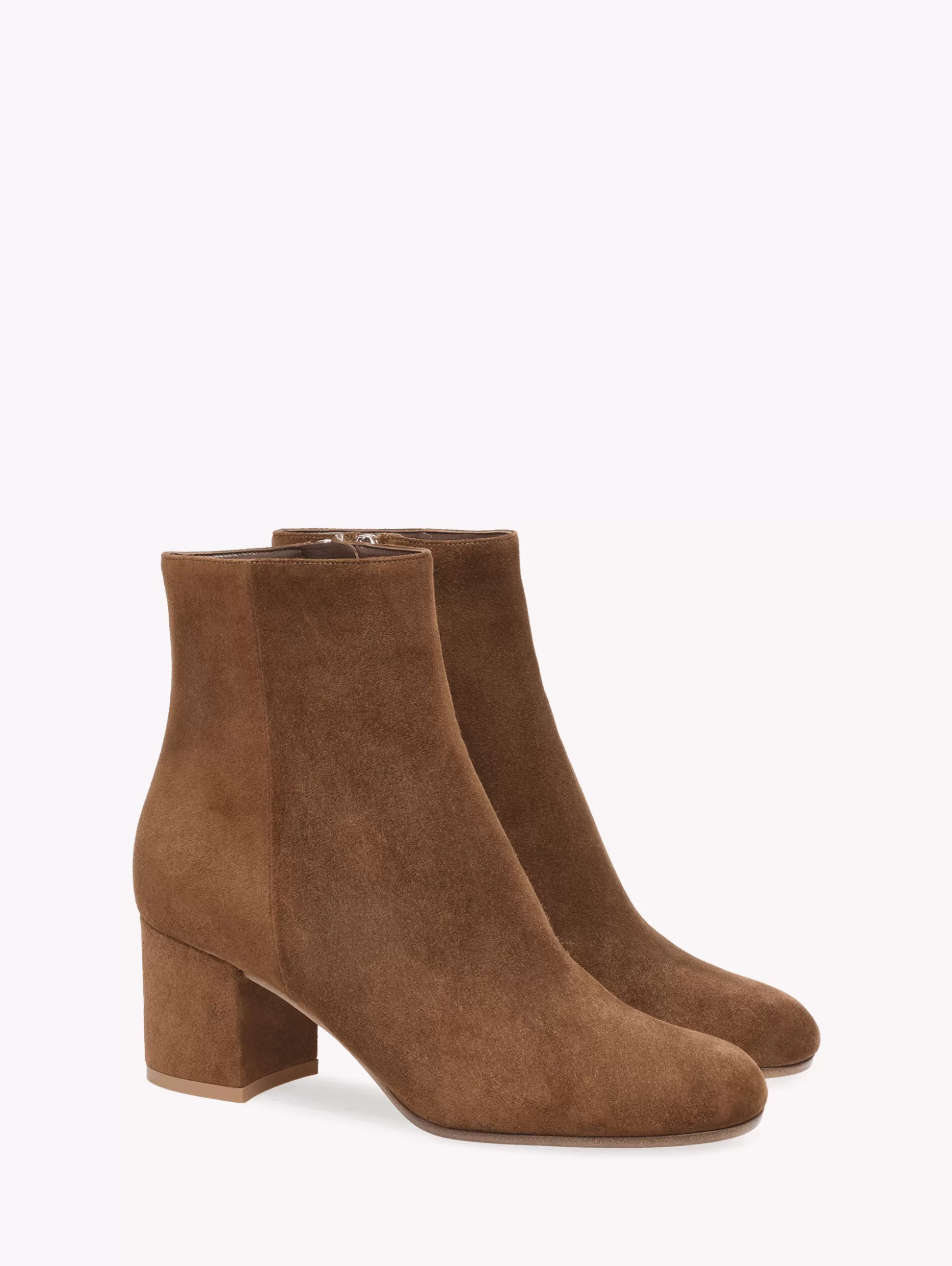 Gianvito Rossi Booties-MARGAUX MID BOOTIE BROWN