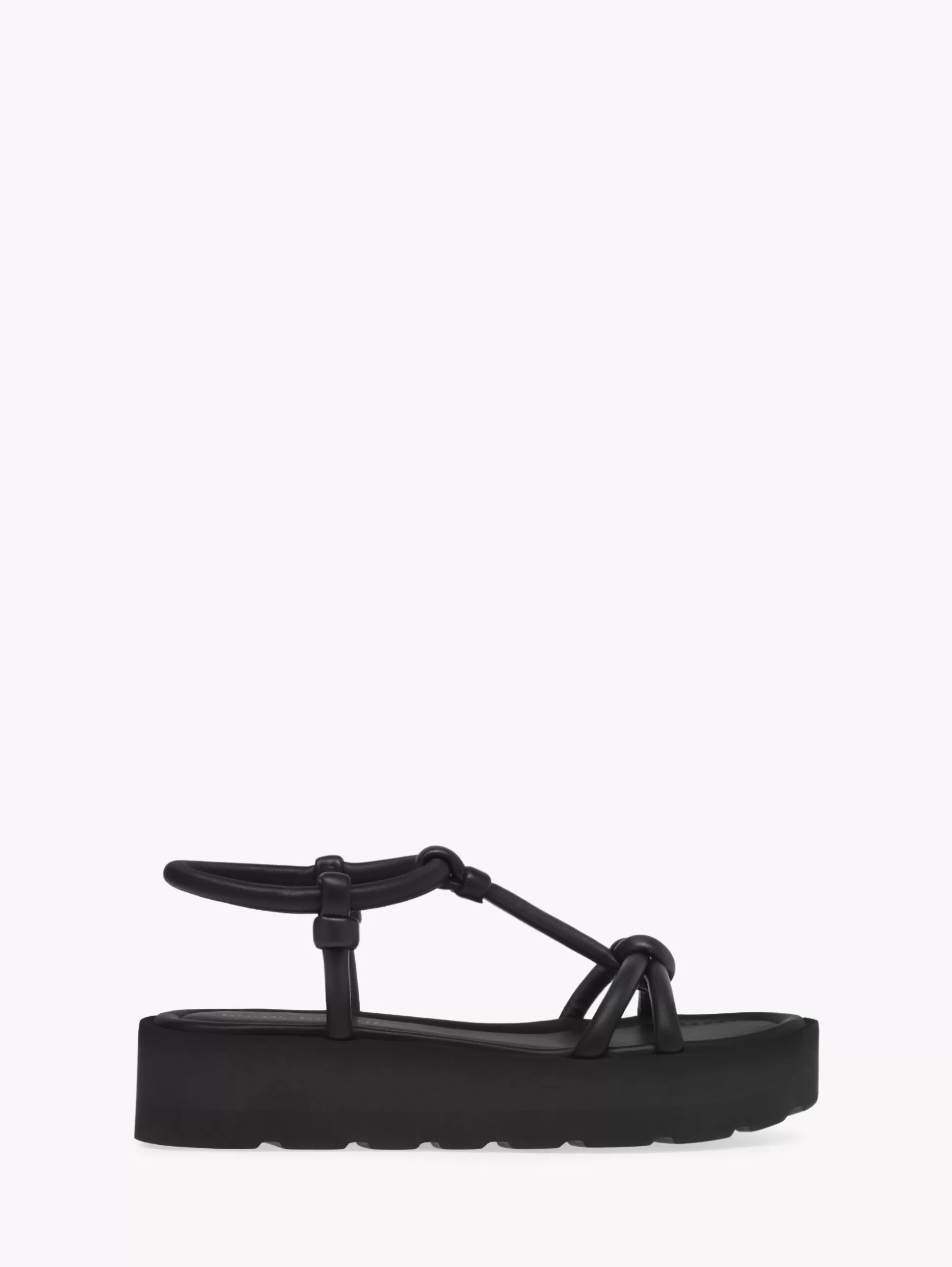 Gianvito Rossi Flats-MARINE BLACK LEATHER