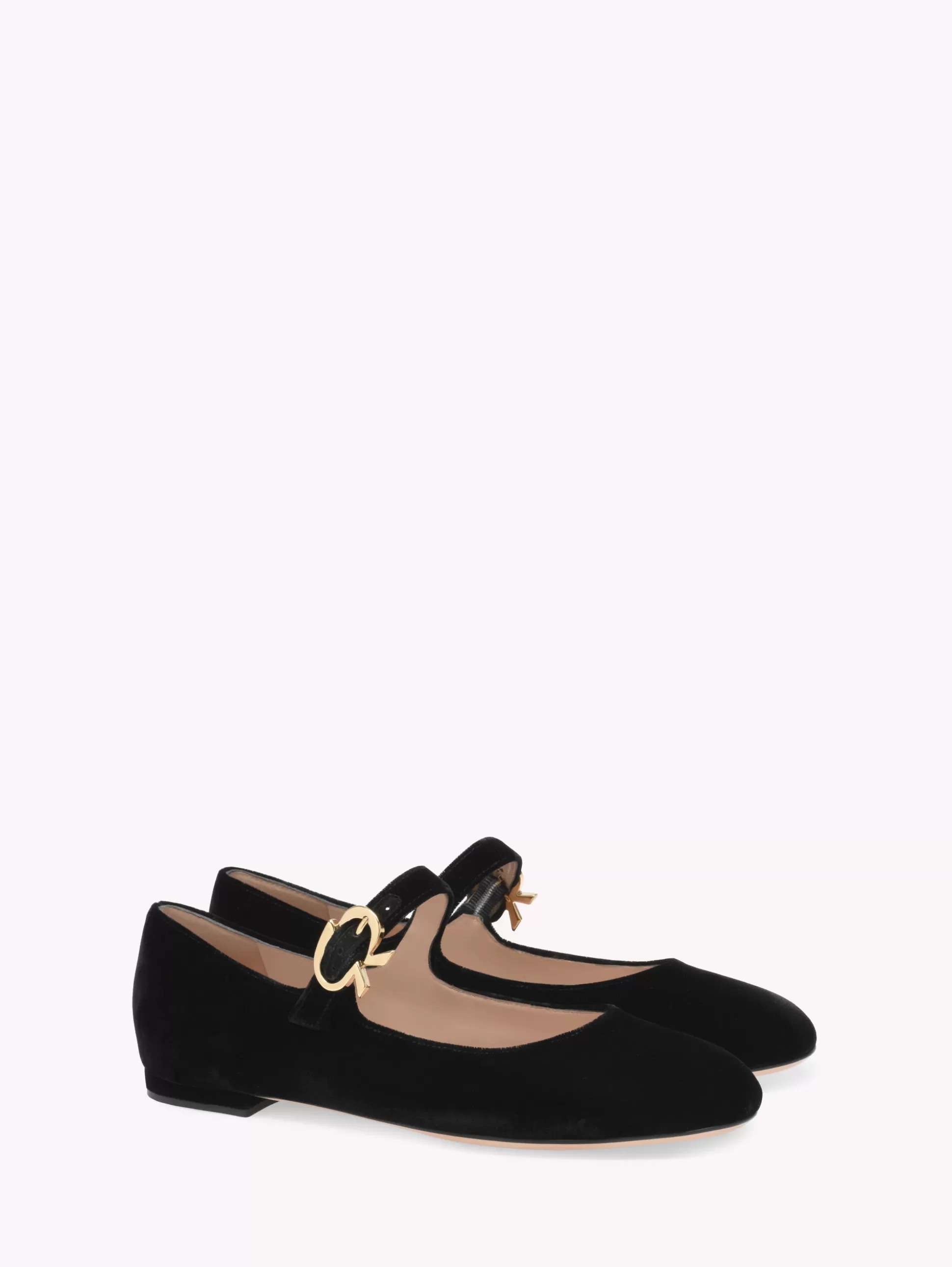 Gianvito Rossi Flats-MARY RIBBON 05 BLACK