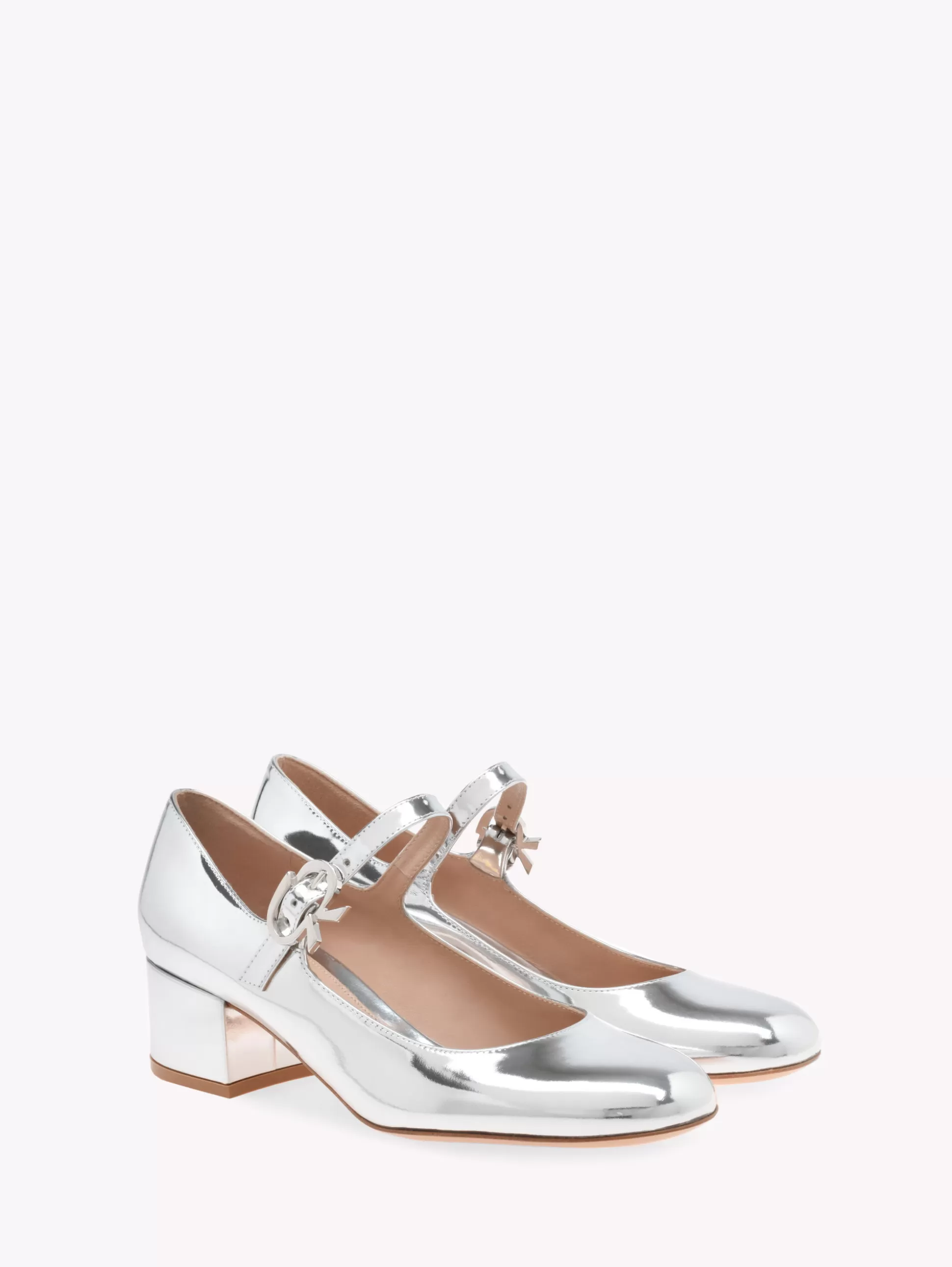 Gianvito Rossi Pumps-MARY RIBBON SILVER