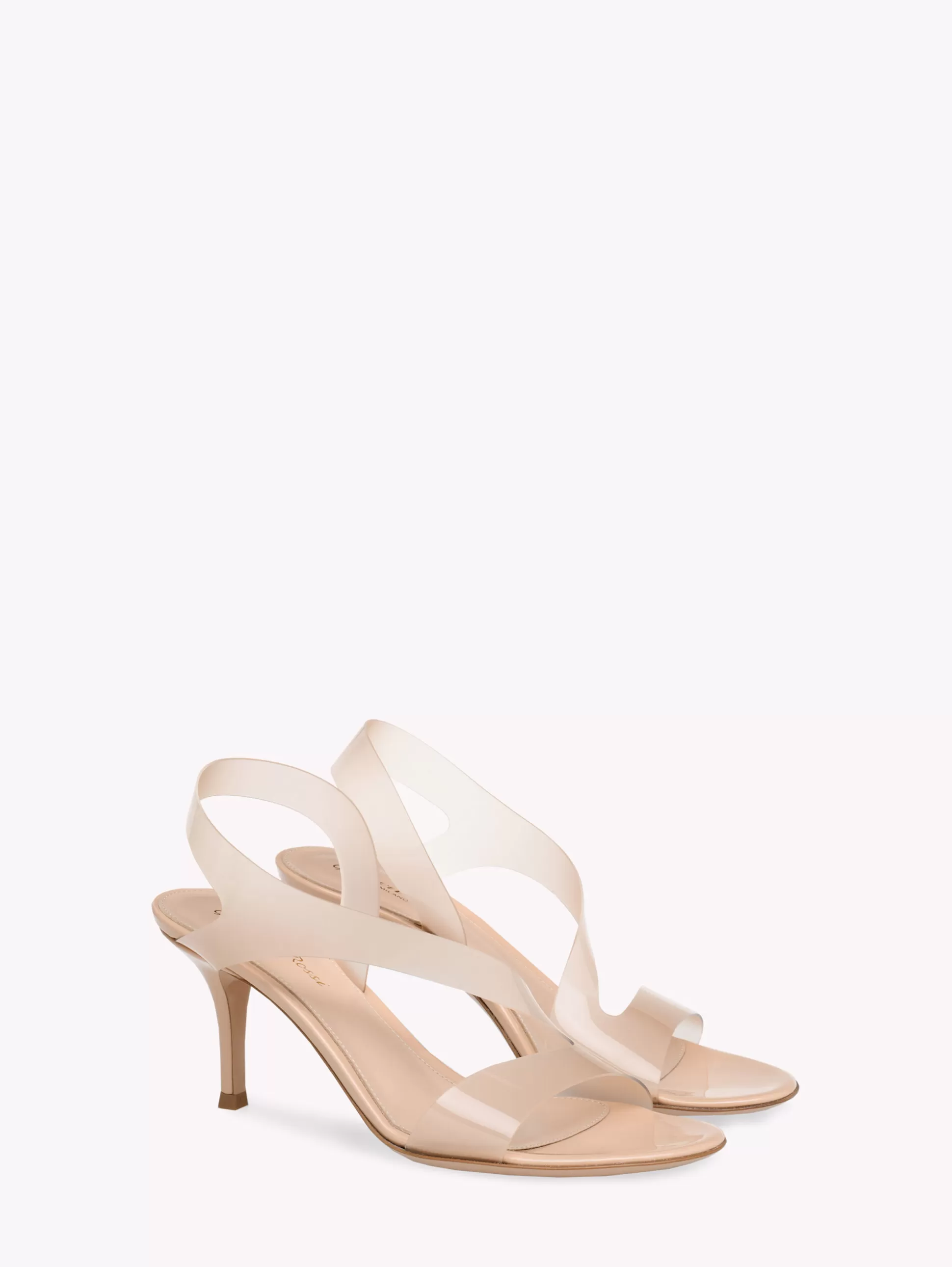 Gianvito Rossi Sandals | Plexi-METROPOLIS 70 NEUTRALS