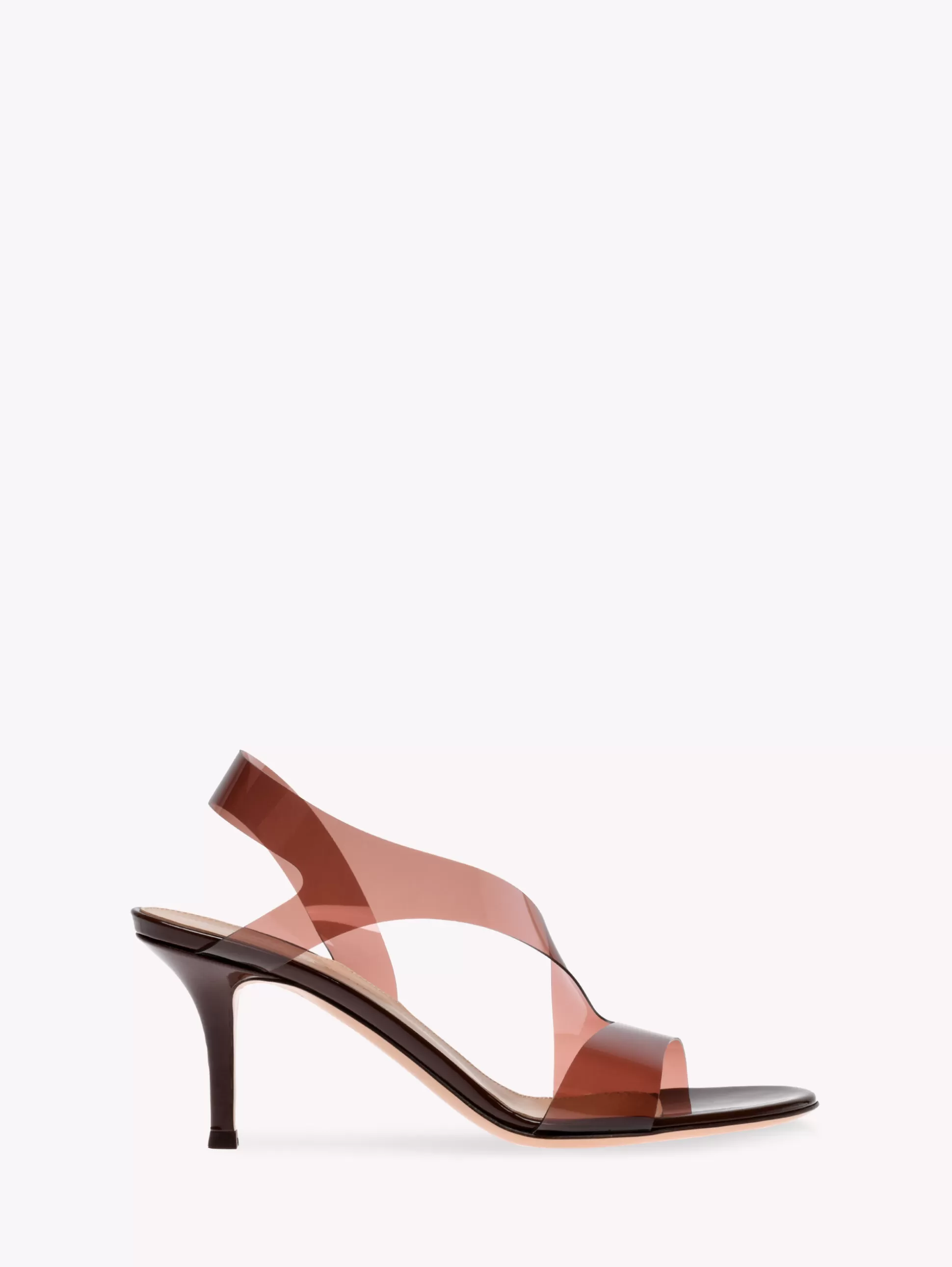 Gianvito Rossi Sandals | Plexi-METROPOLIS 70 BROWN