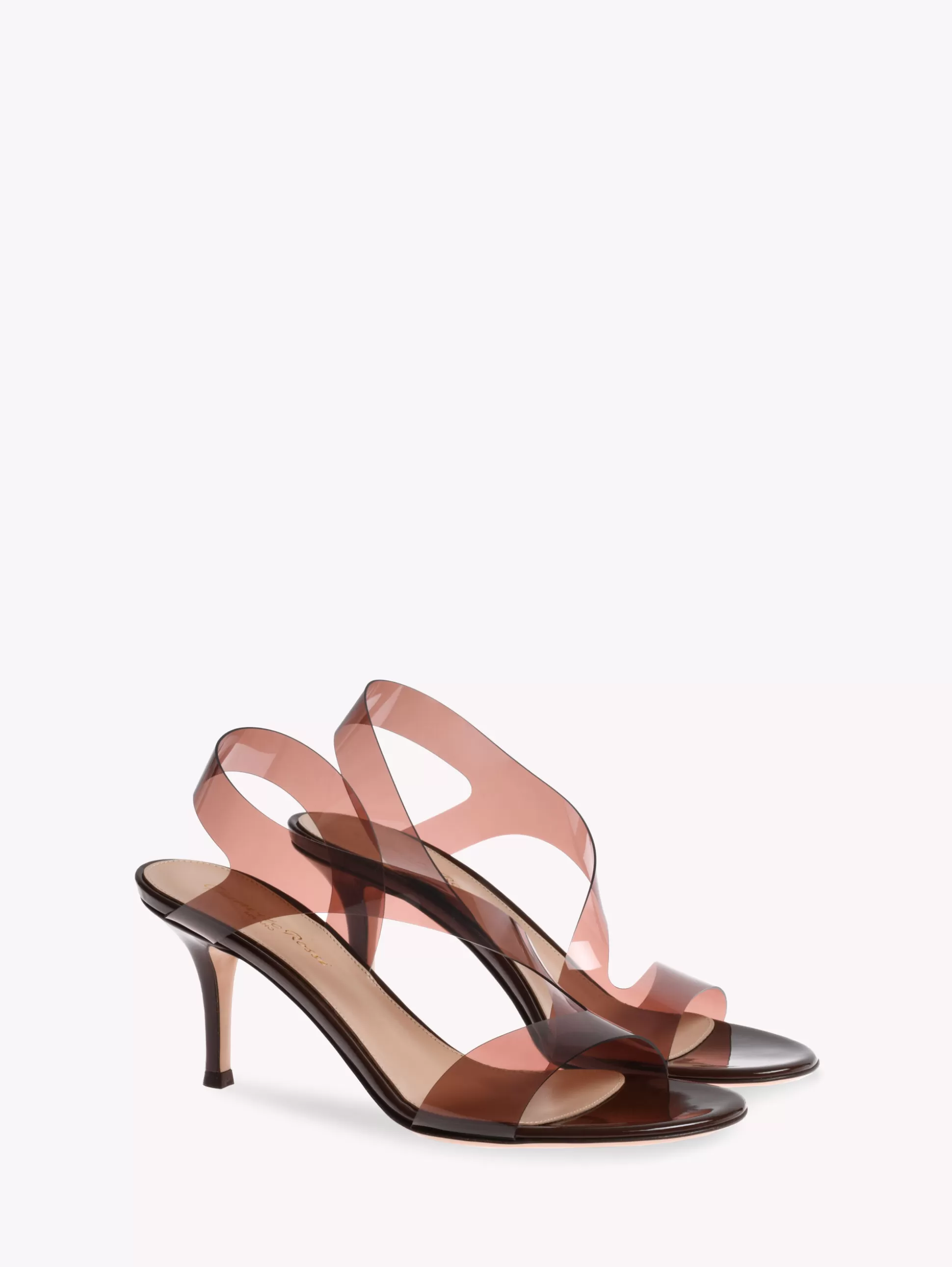 Gianvito Rossi Sandals | Plexi-METROPOLIS 70 BROWN