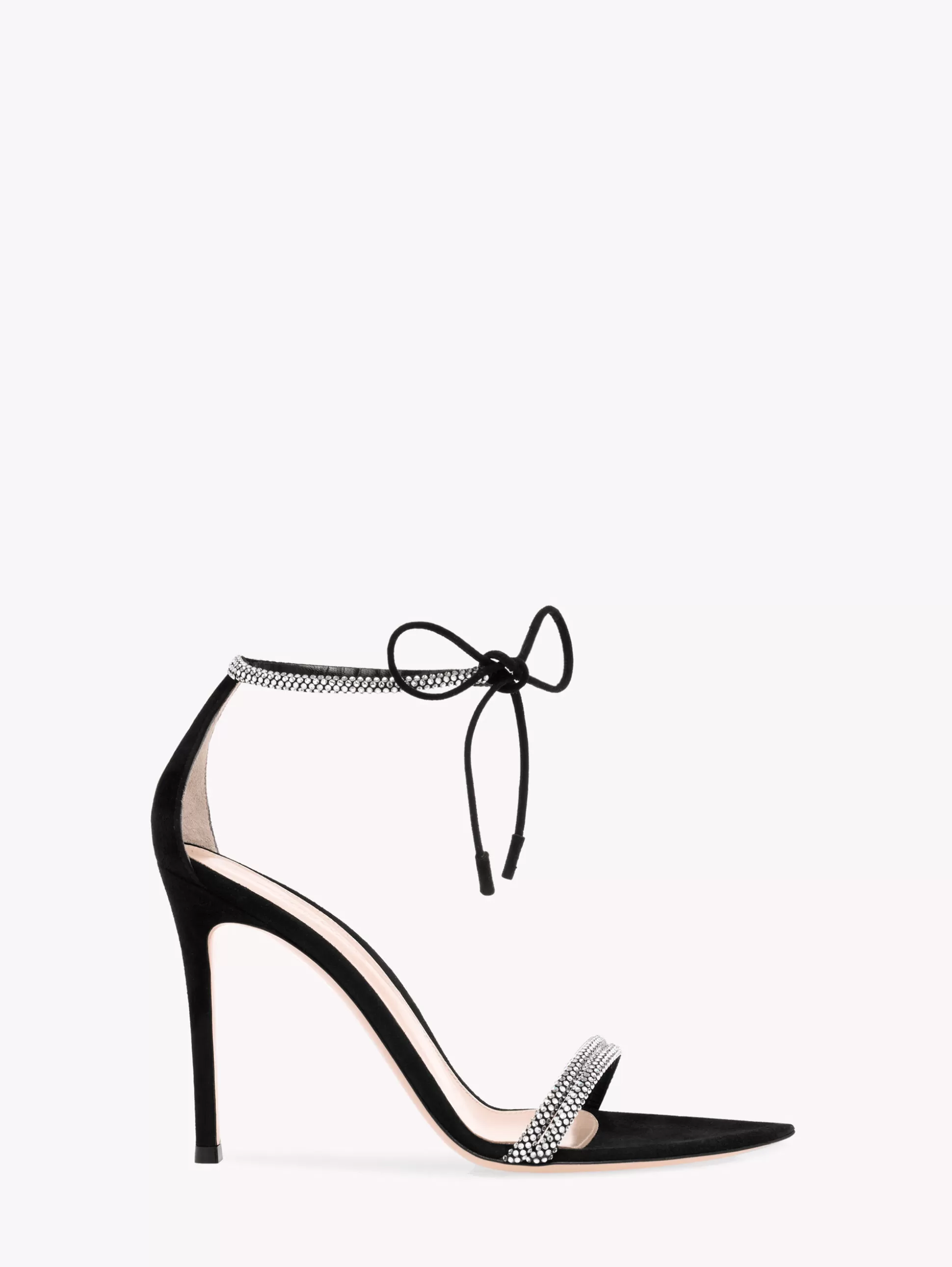 Gianvito Rossi Sandals | Signatures-MONTECARLO BLACK SUEDE