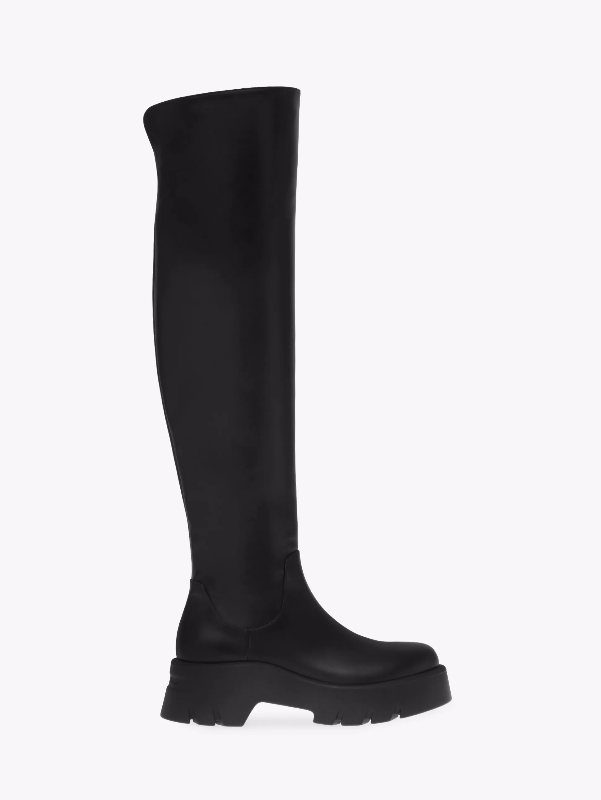 Gianvito Rossi Boots-MONTEY CUISSARD BLACK LEATHER