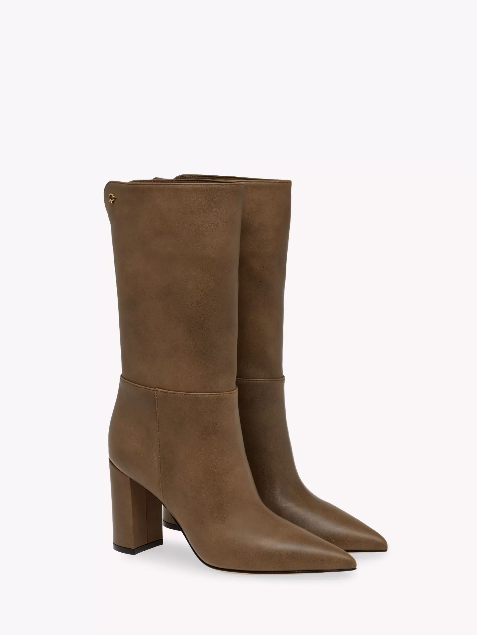 Gianvito Rossi Booties-PIPER BOOTIE 85 BROWN