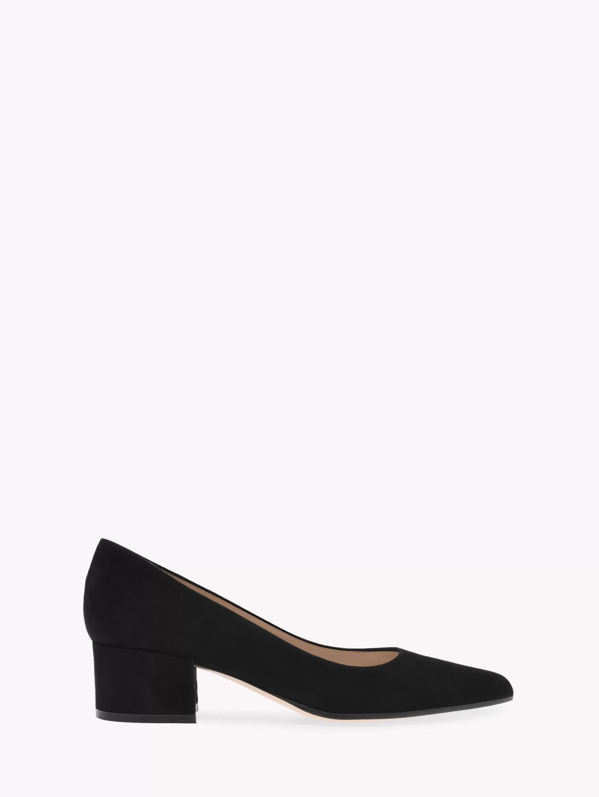 Gianvito Rossi Pumps-PIPER PUMP 45 BLACK SUEDE