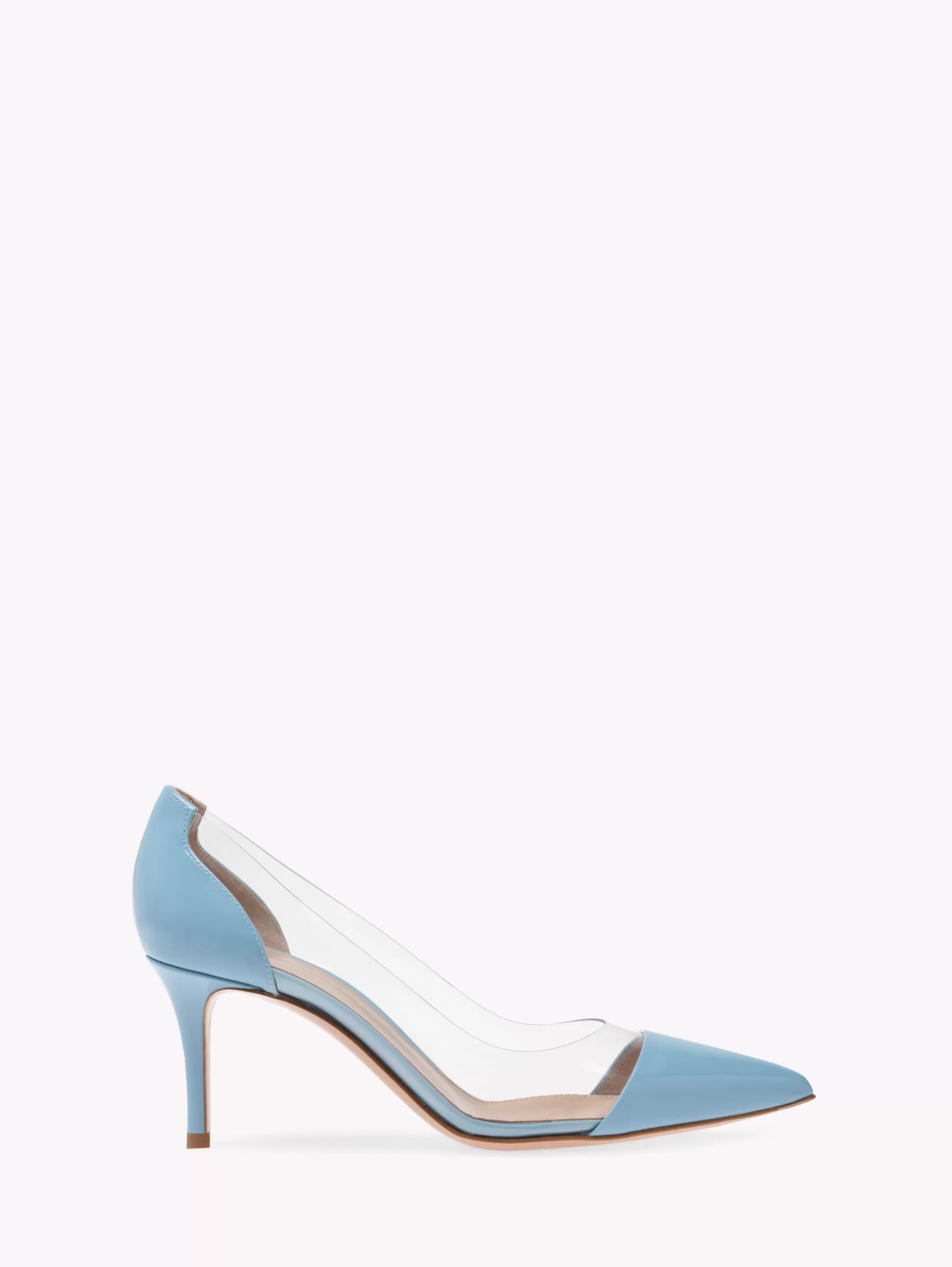 Gianvito Rossi Pumps-PLEXI 70 LIGHT BLUE