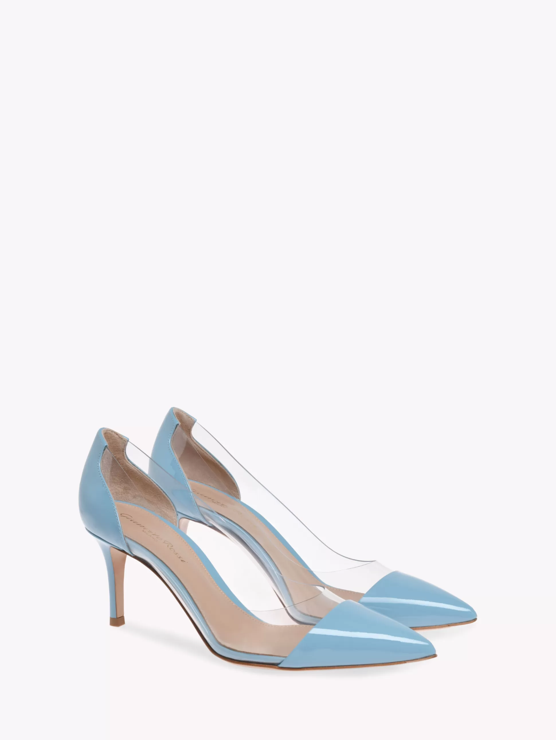 Gianvito Rossi Pumps-PLEXI 70 LIGHT BLUE