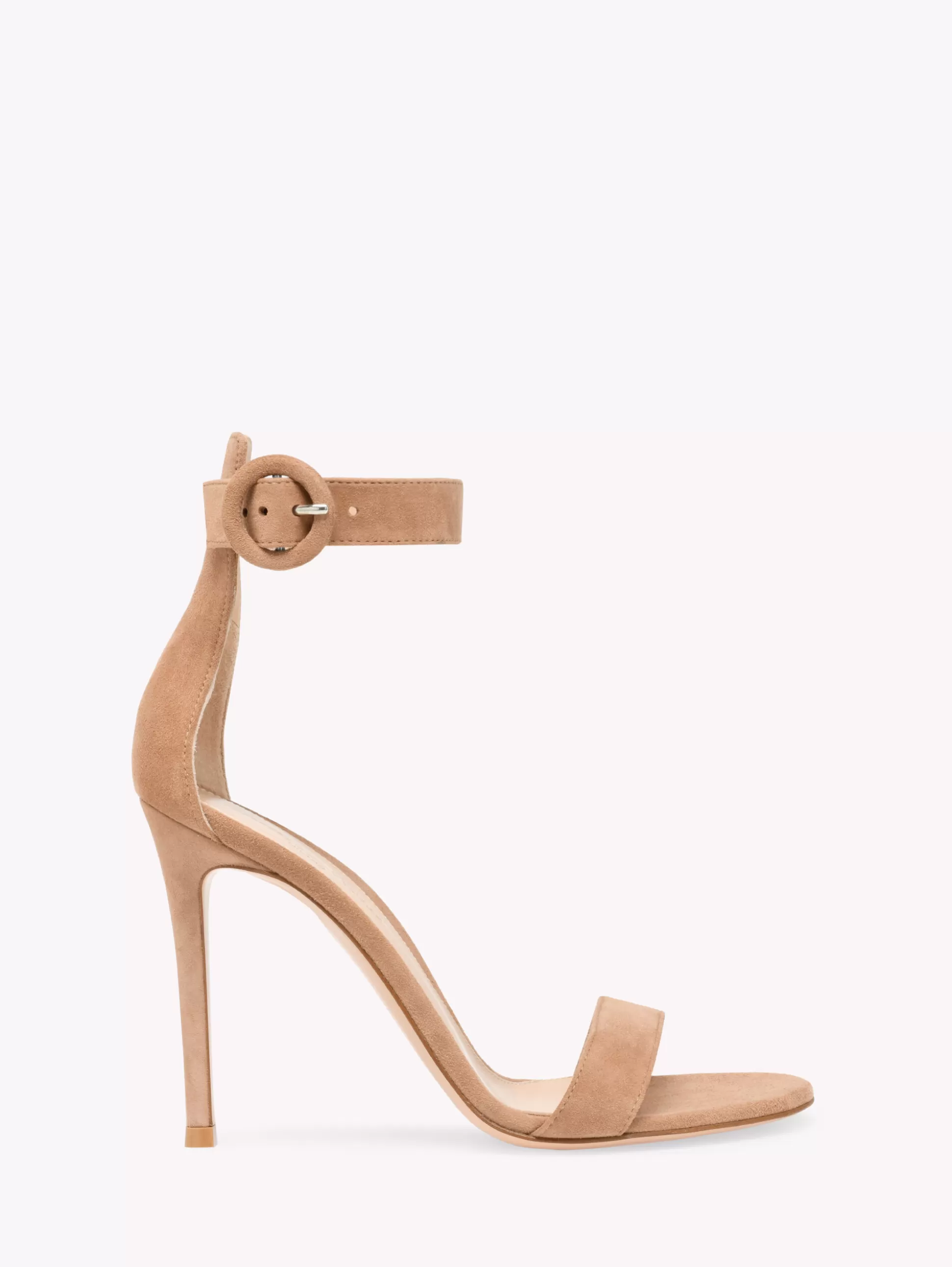 Gianvito Rossi Sandals | Signatures-PORTOFINO 105 PRALINE PINK SUEDE