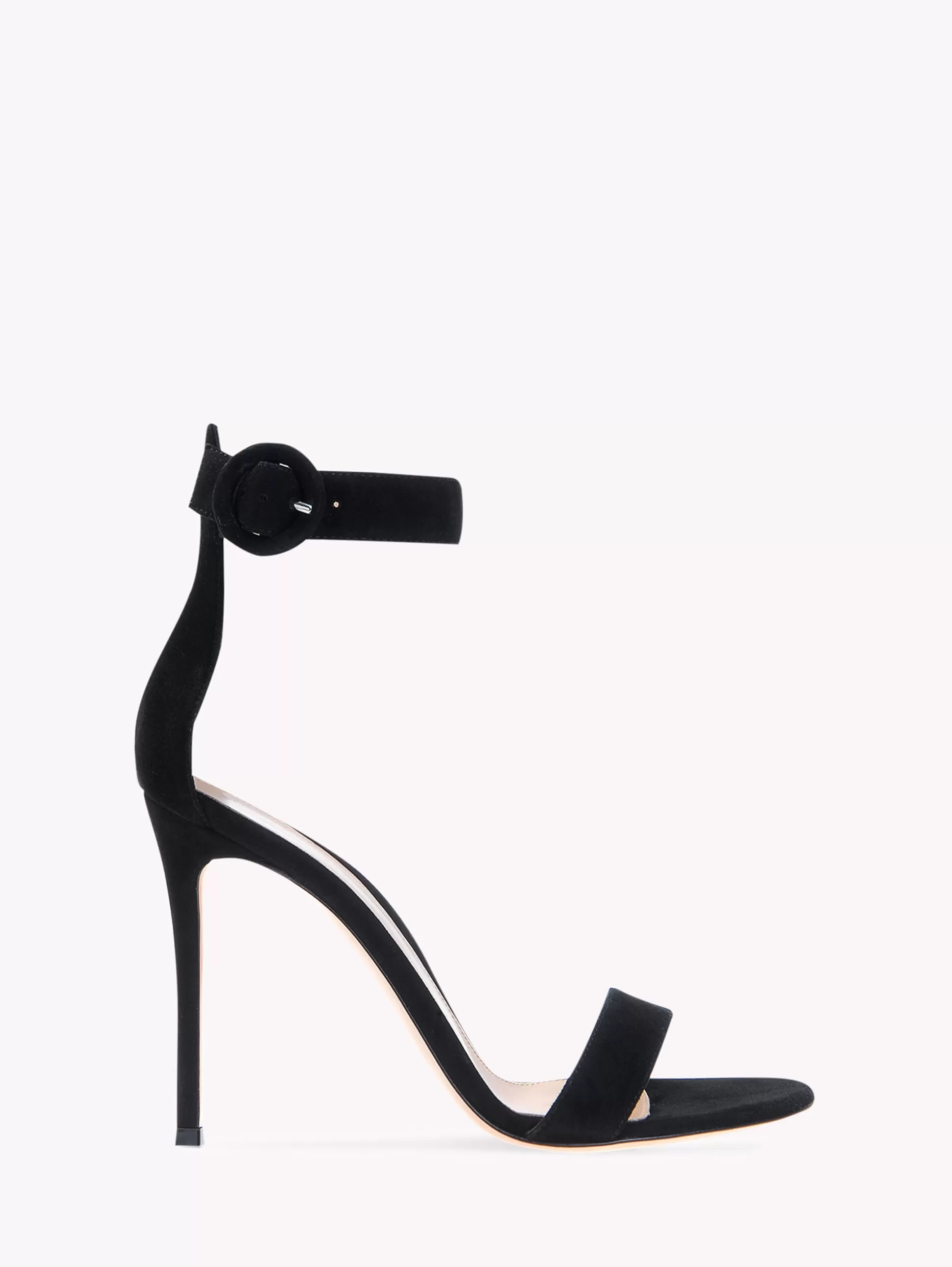 Gianvito Rossi Sandals | Signatures-PORTOFINO 105 BLACK SUEDE