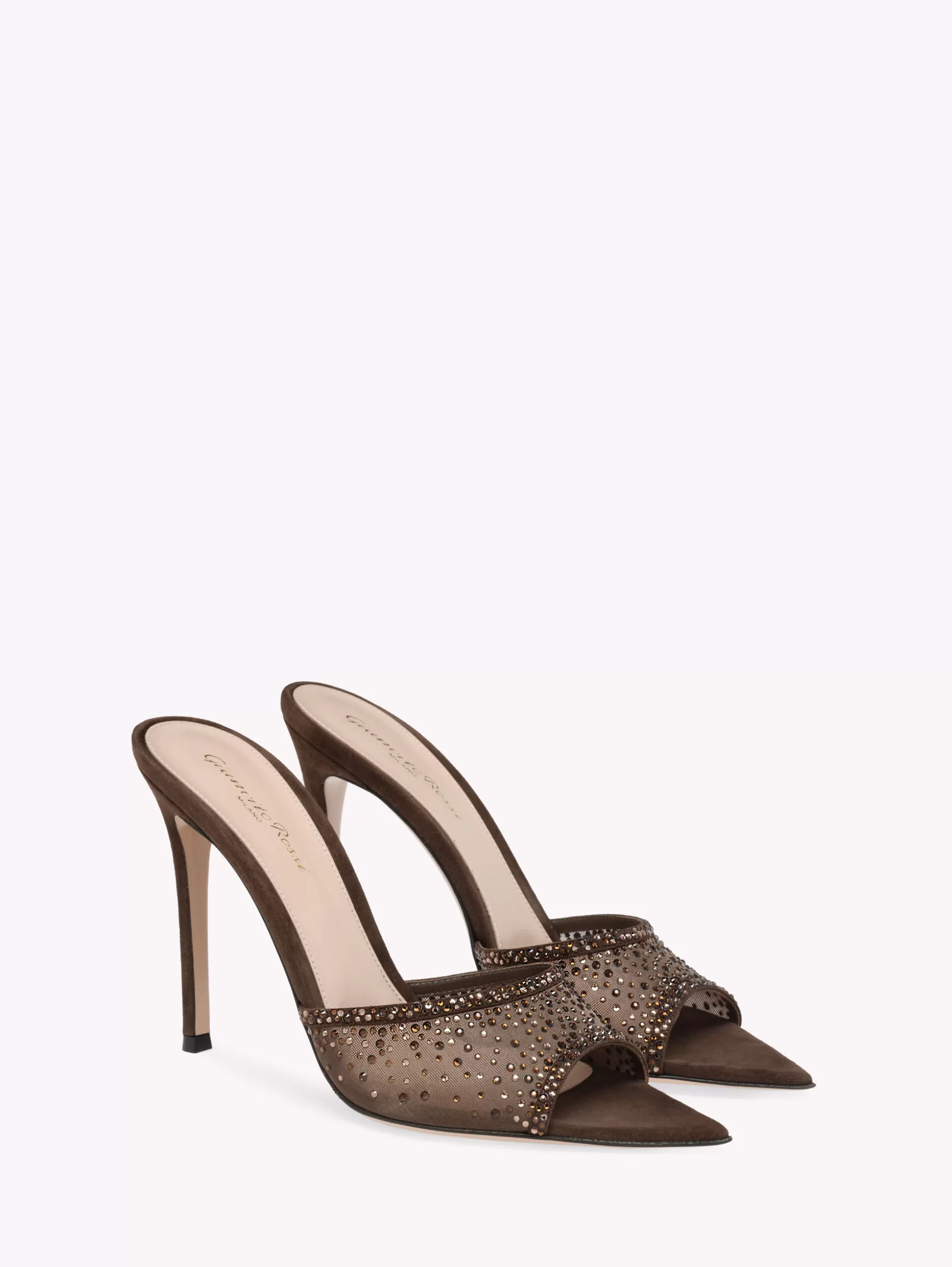 Gianvito Rossi Mules-RANIA MULE BROWN