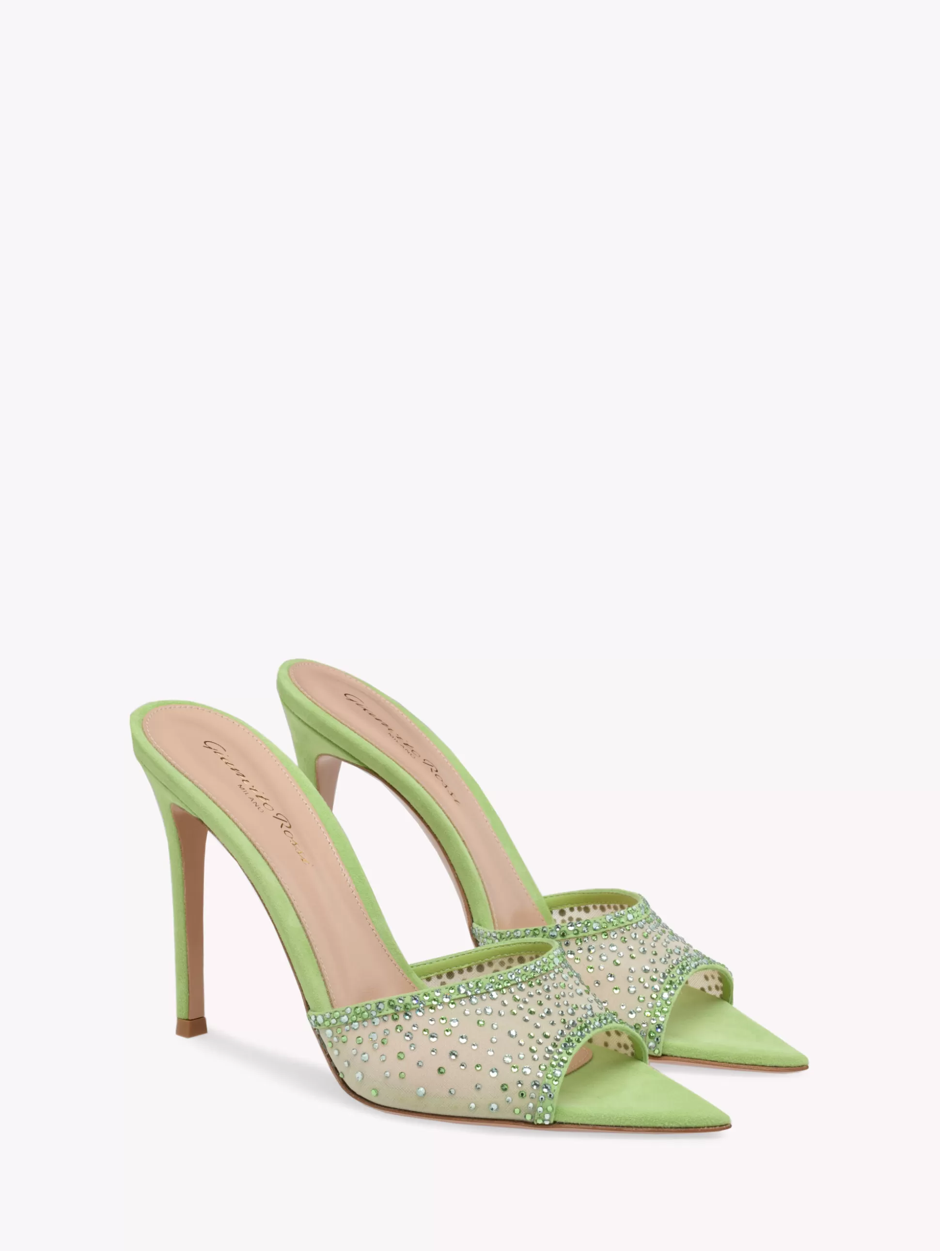 Gianvito Rossi Mules-RANIA MULE GREEN