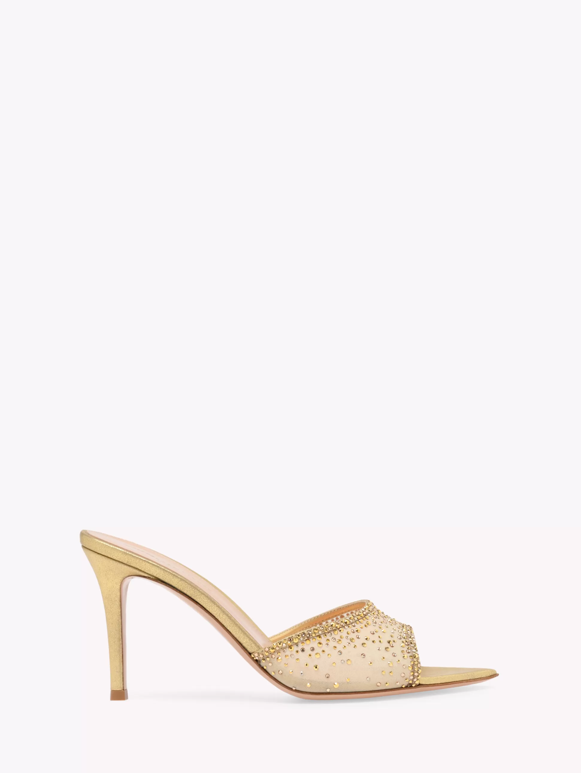 Gianvito Rossi Mules-RANIA MULE 85 GOLD