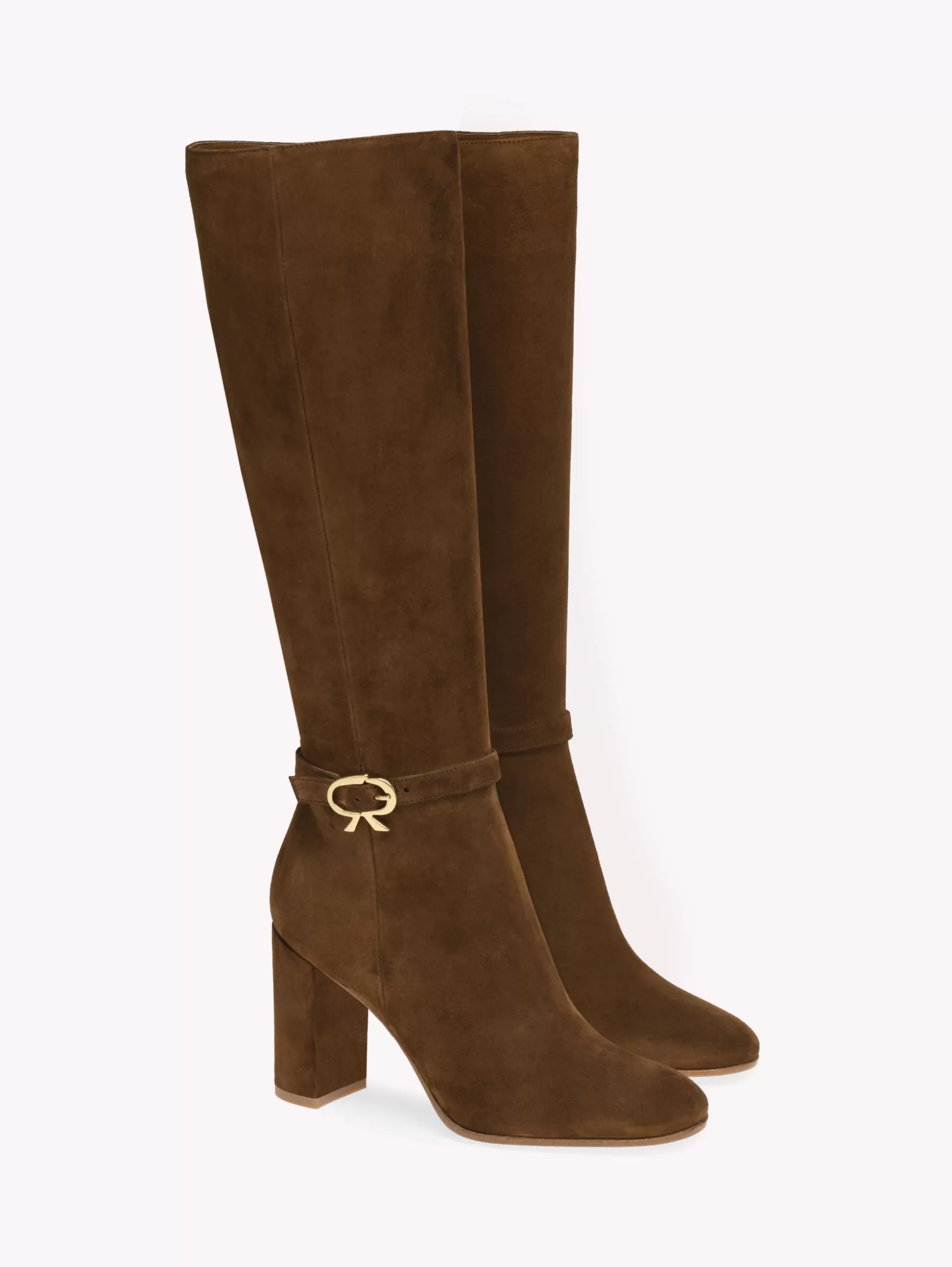 Gianvito Rossi Boots | Ribbon-RIBBON BOOT 85 BROWN