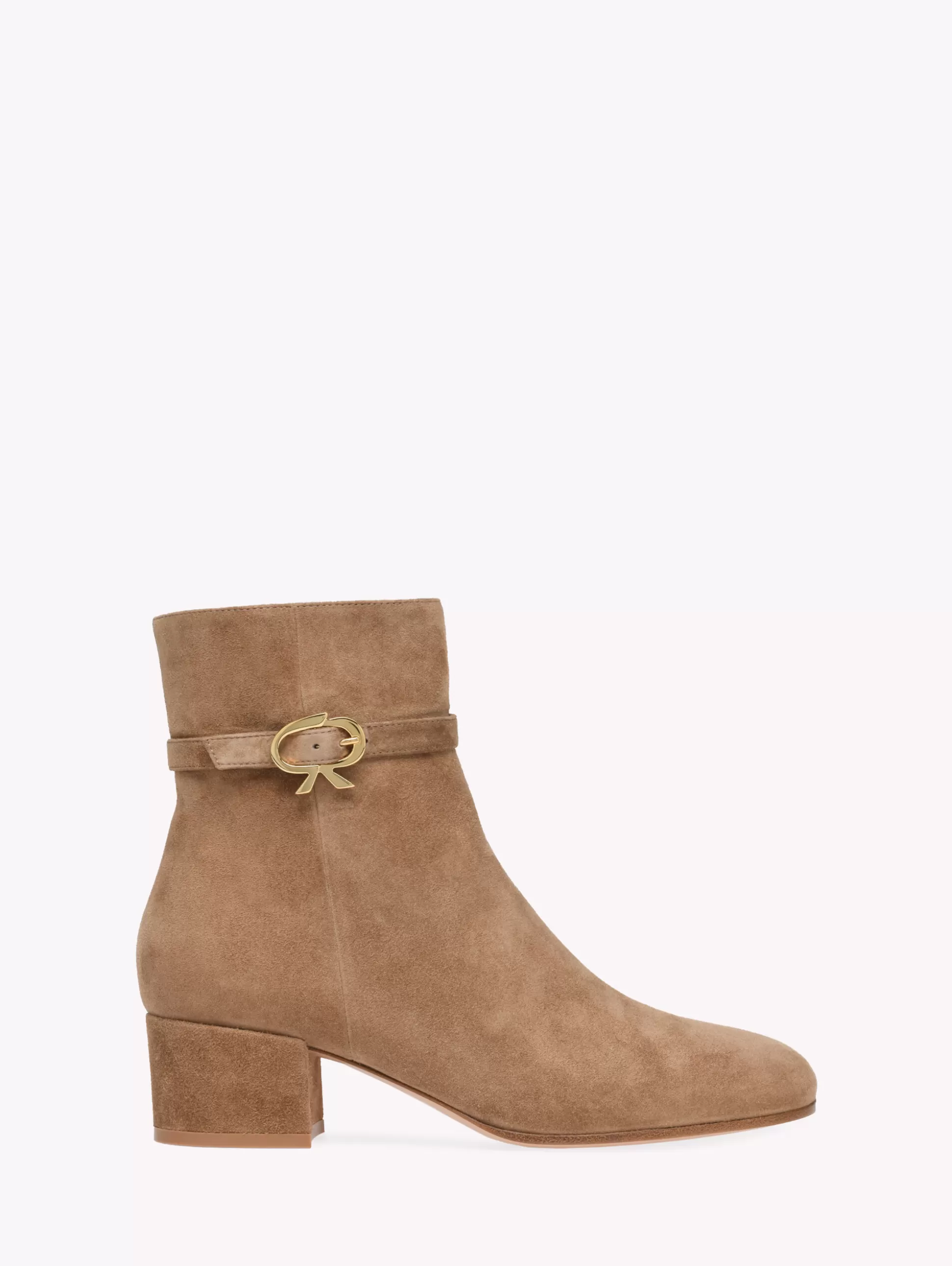 Gianvito Rossi Booties | Ribbon-RIBBON BOOTIE BROWN