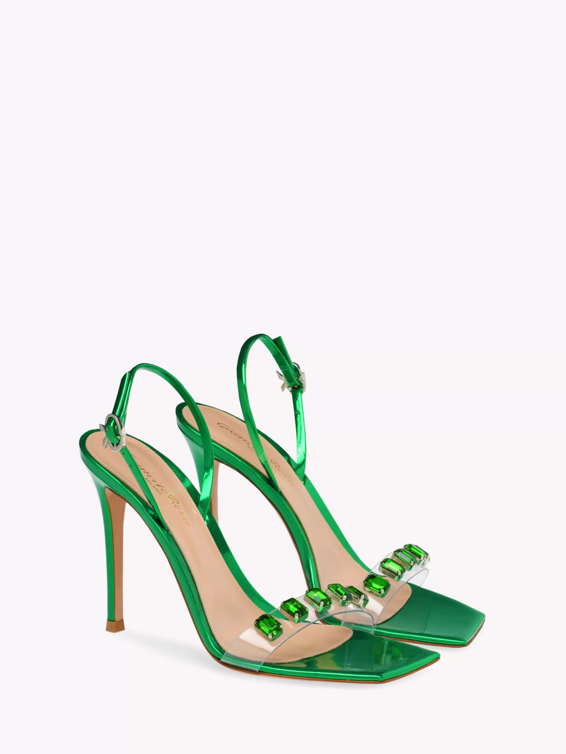 Gianvito Rossi Sandals-RIBBON CANDY GREEN