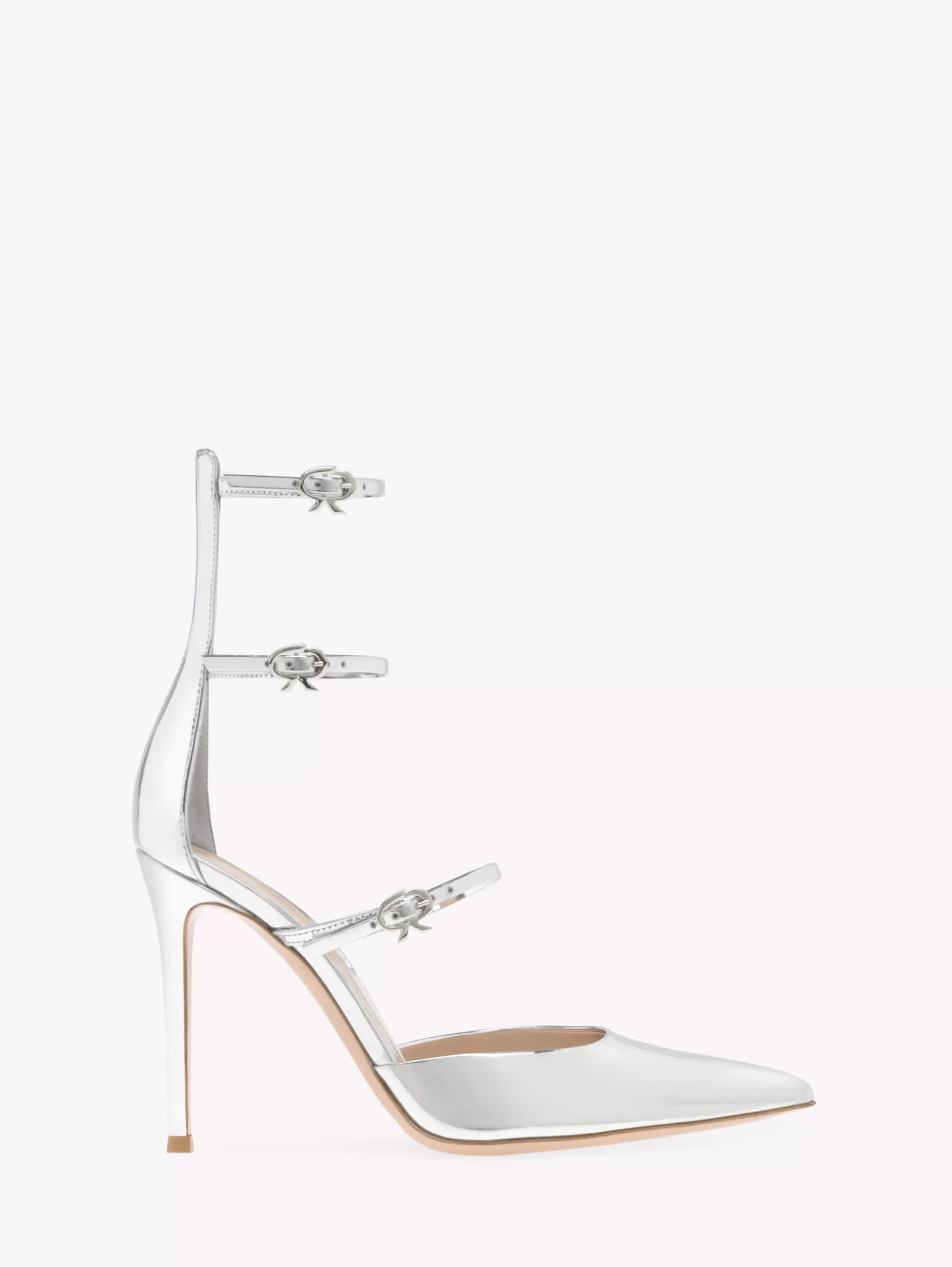 Gianvito Rossi Pumps-RIBBON CLUB D'ORSAY SILVER