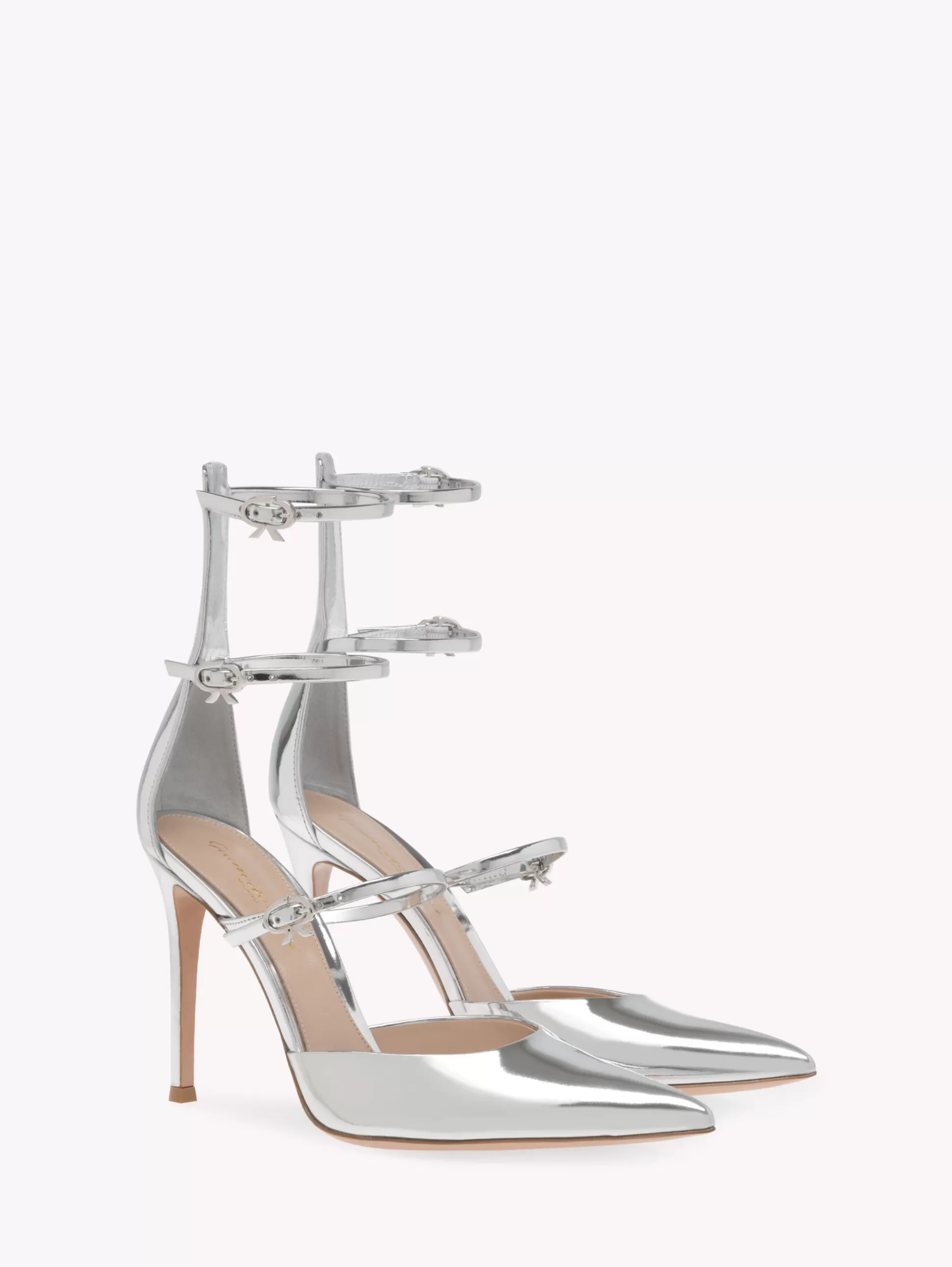 Gianvito Rossi Pumps-RIBBON CLUB D'ORSAY SILVER