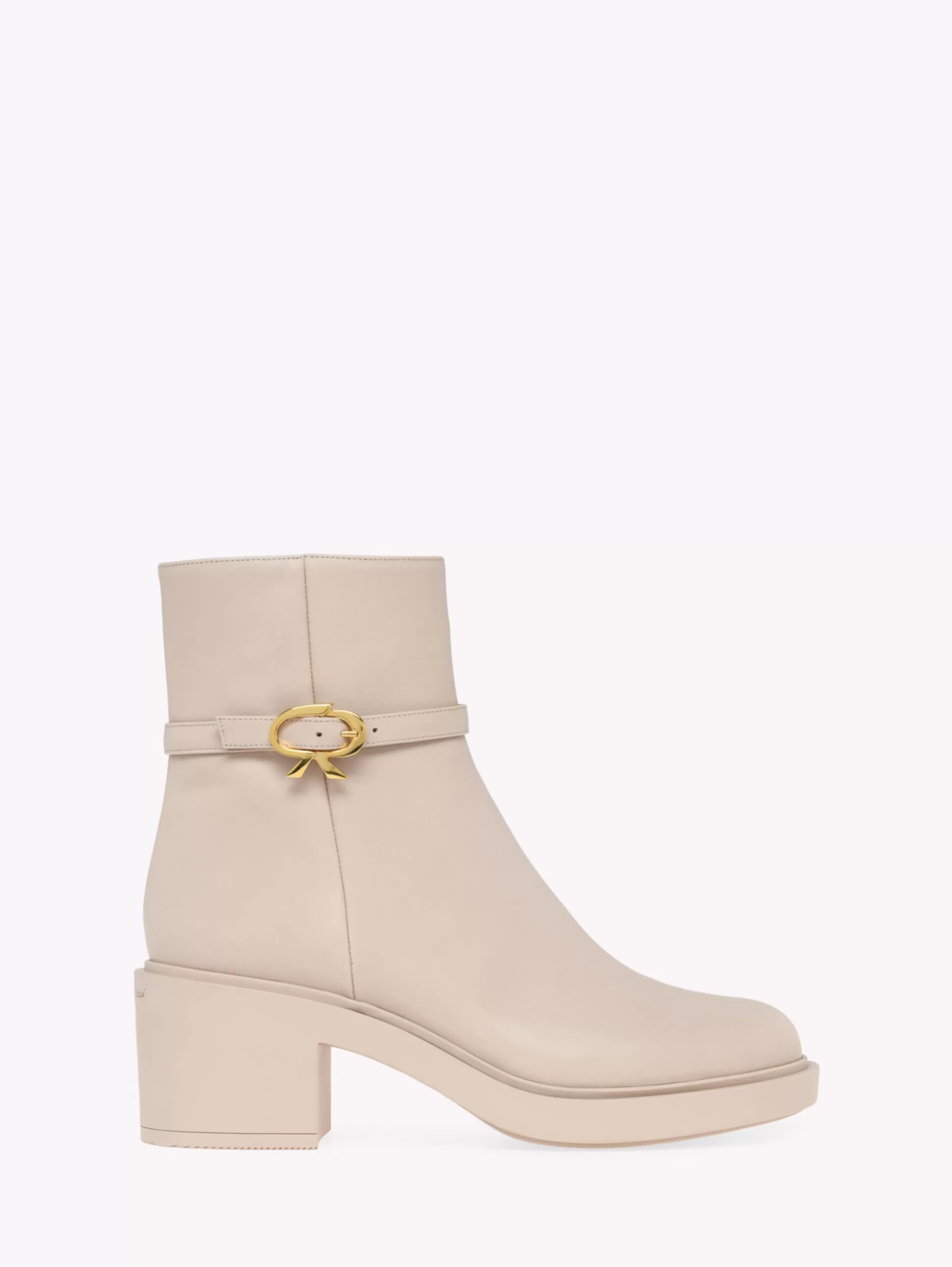 Gianvito Rossi Booties-RIBBON DUMONT NEUTRALS