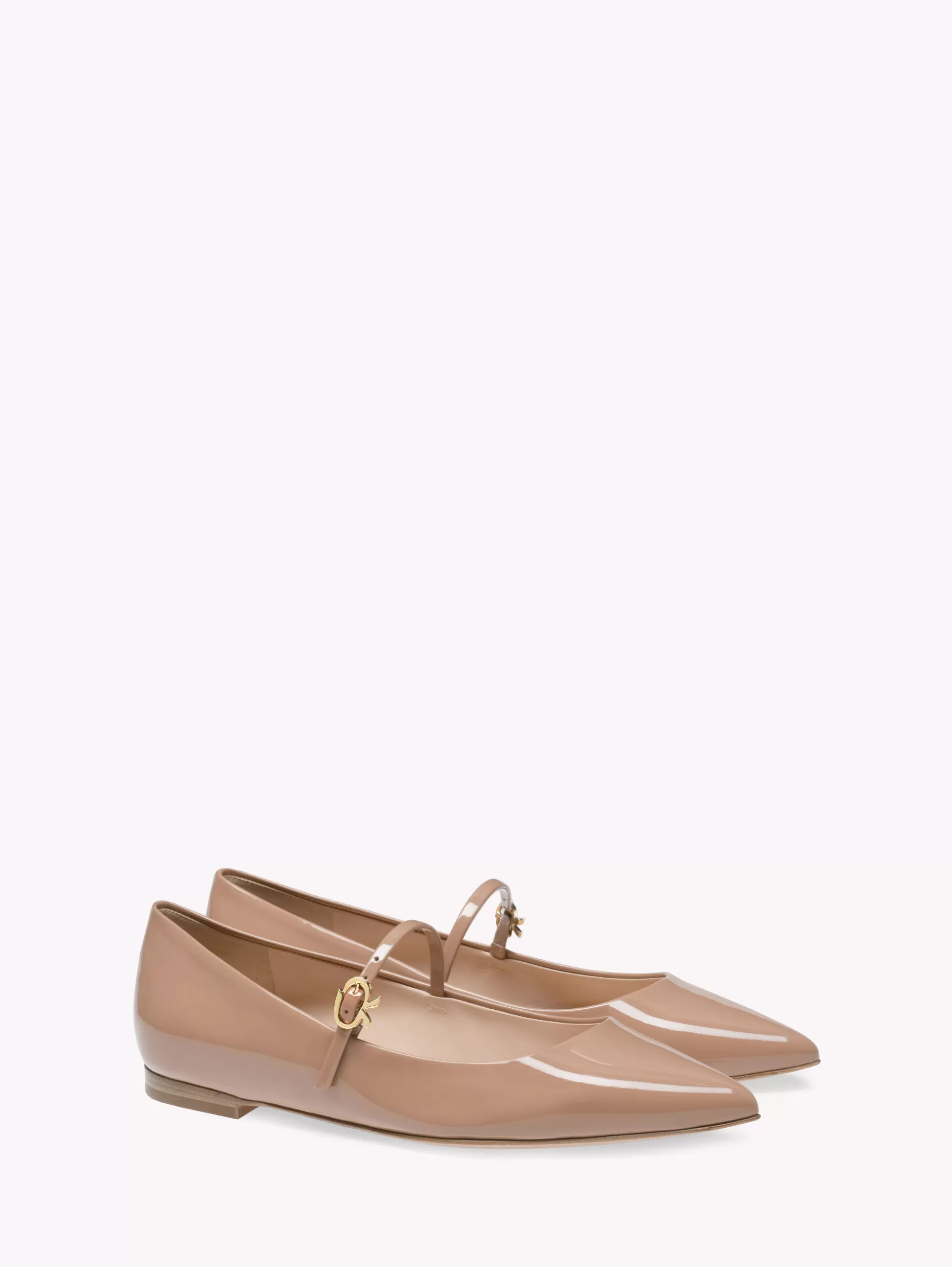 Gianvito Rossi Flats-RIBBON JANE PINK