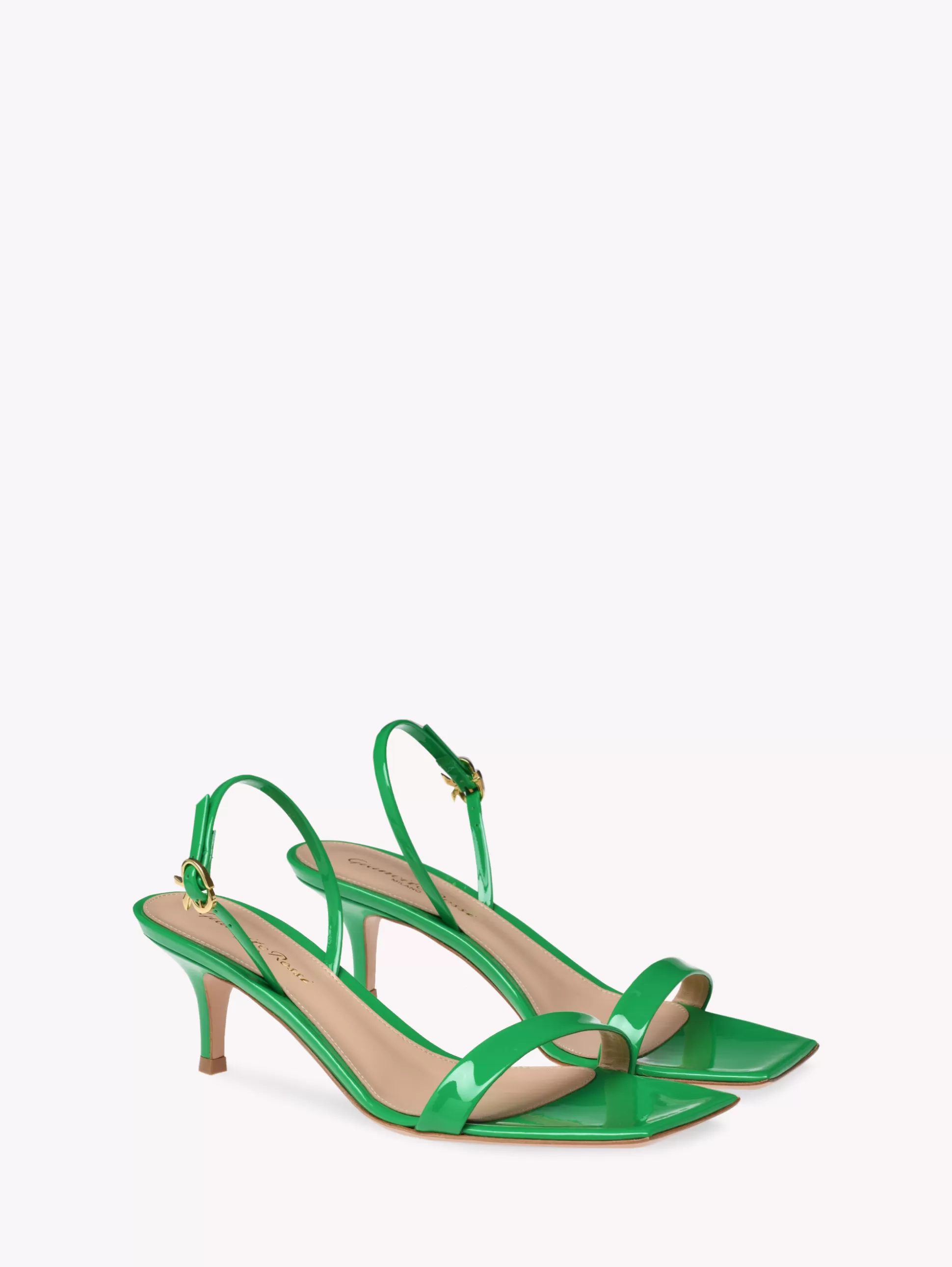 Gianvito Rossi Sandals-RIBBON KITTEN GREEN