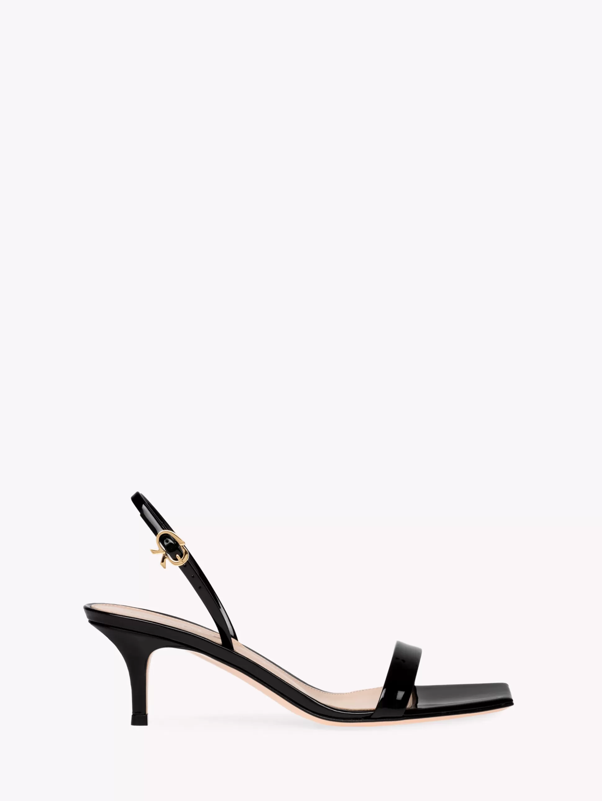 Gianvito Rossi Sandals | Ribbon-RIBBON KITTEN BLACK PATENT