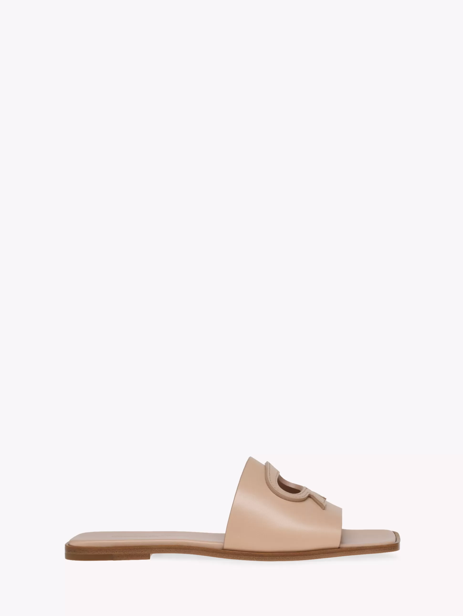 Gianvito Rossi Flats-RIBBON SLIDE PINK