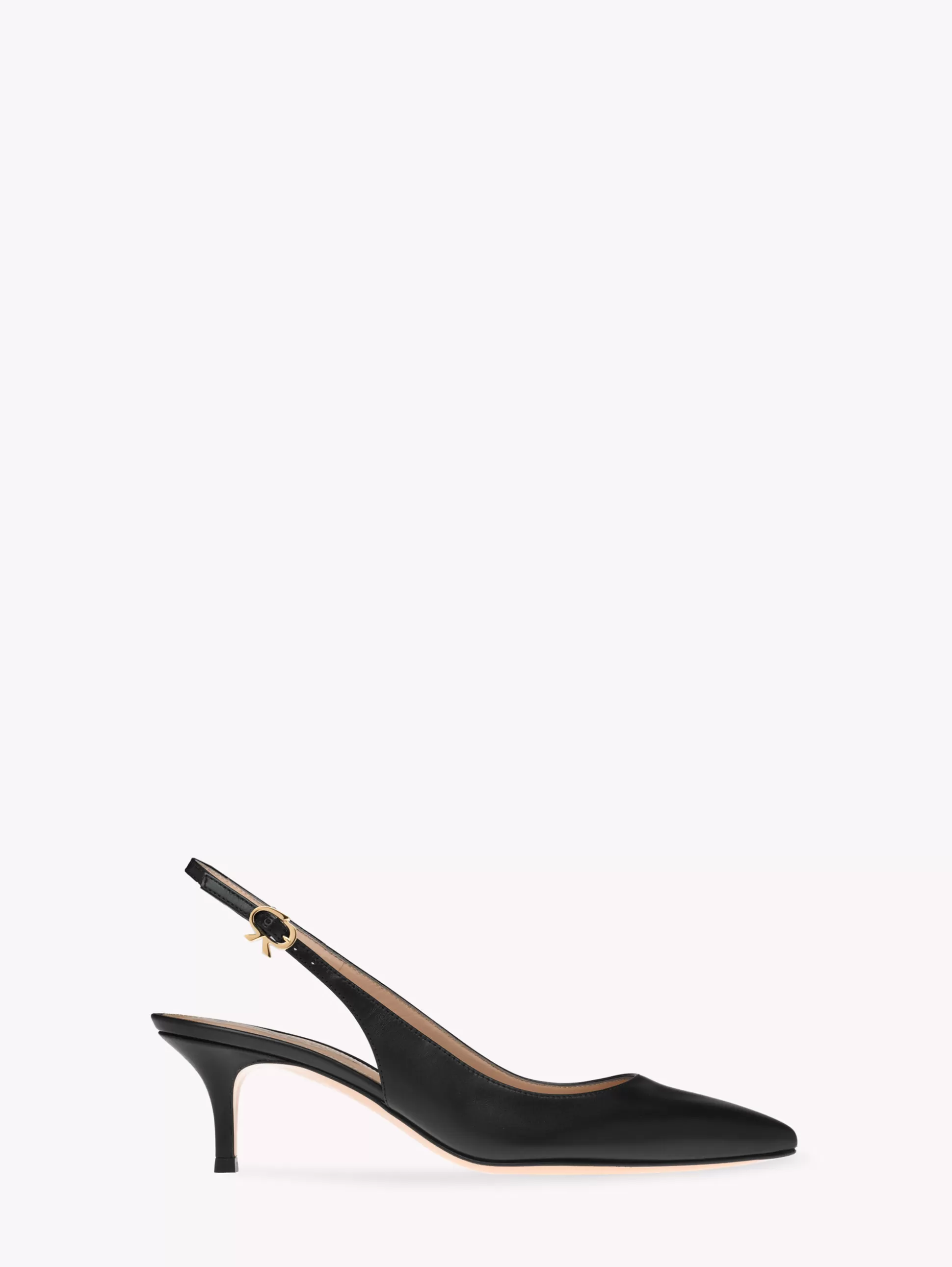 Gianvito Rossi Pumps | Ribbon-RIBBON SLING BLACK LEATHER