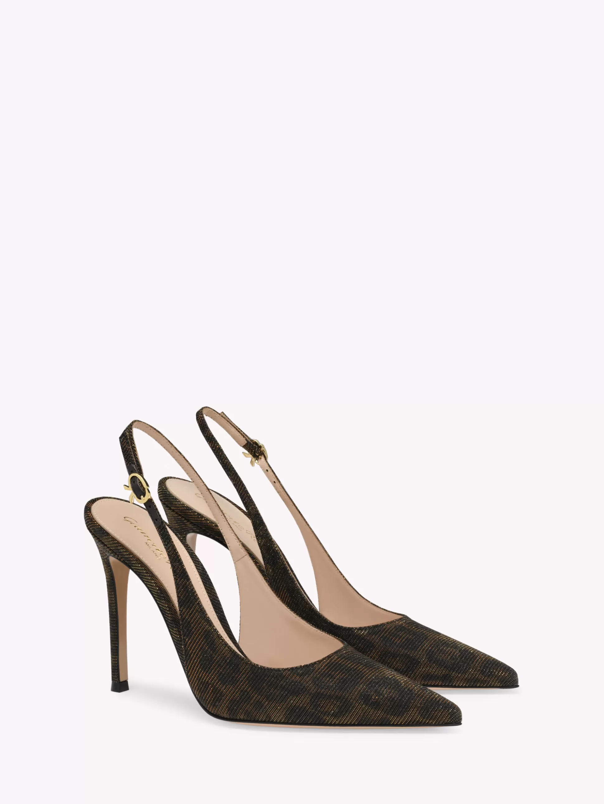 Gianvito Rossi Pumps-RIBBON SLING 105 BROWN