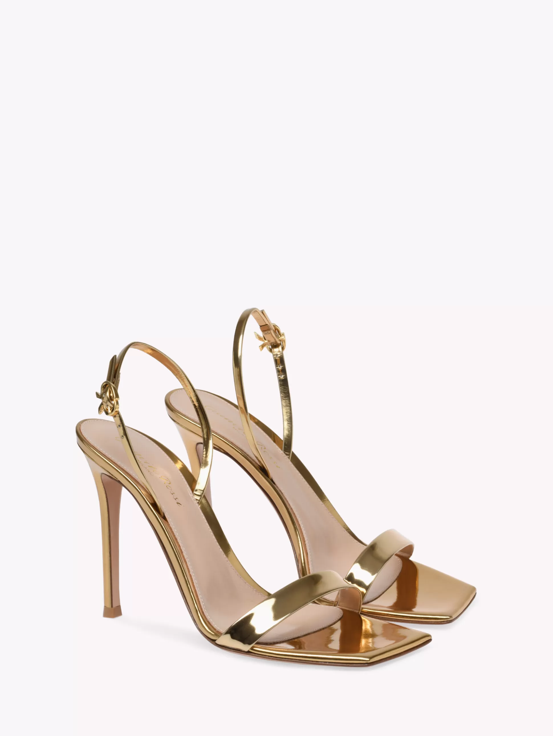 Gianvito Rossi Sandals | Ribbon-RIBBON STILETTO GOLD