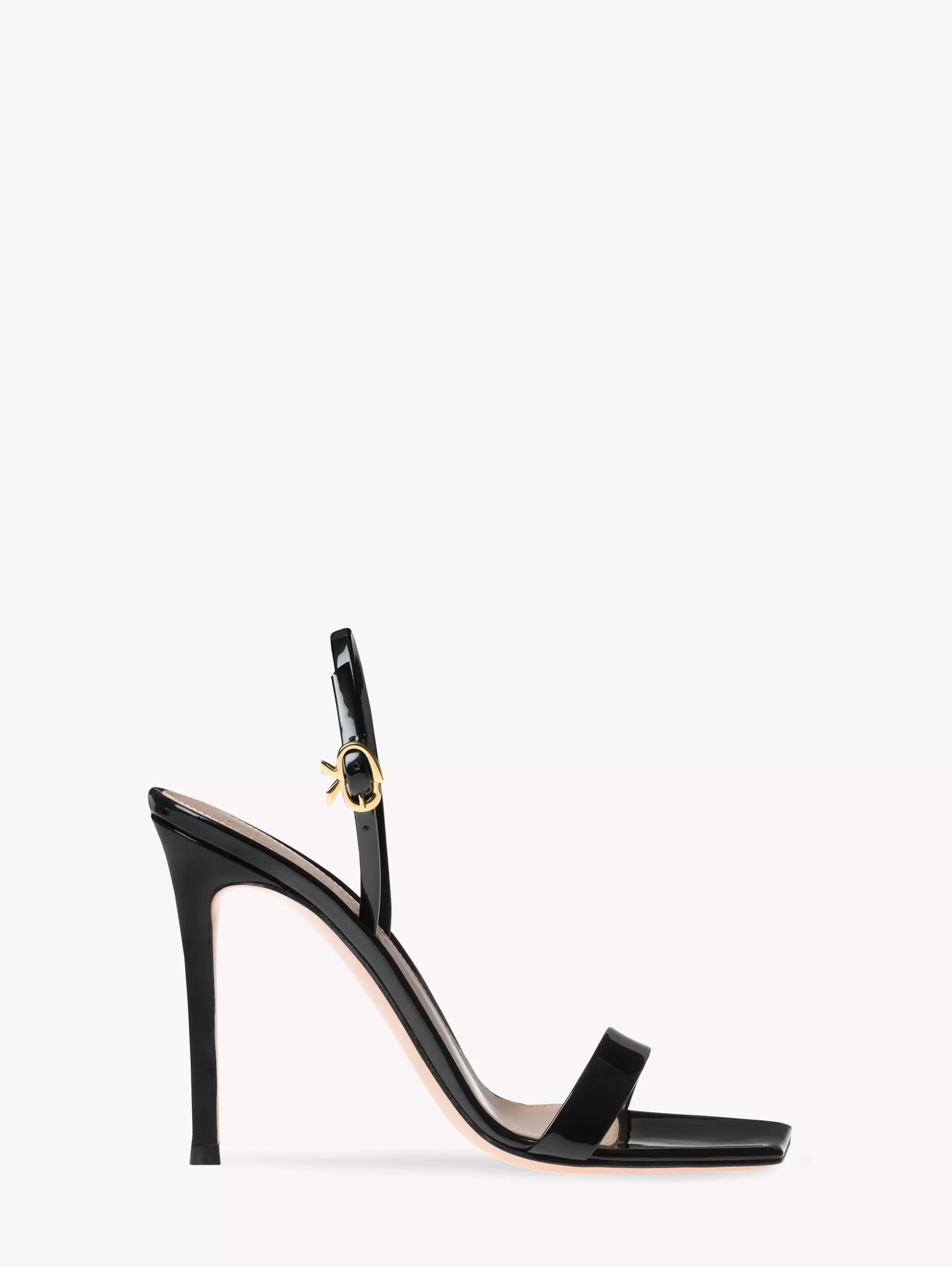 Gianvito Rossi Sandals | Signatures-RIBBON STILETTO BLACK PATENT