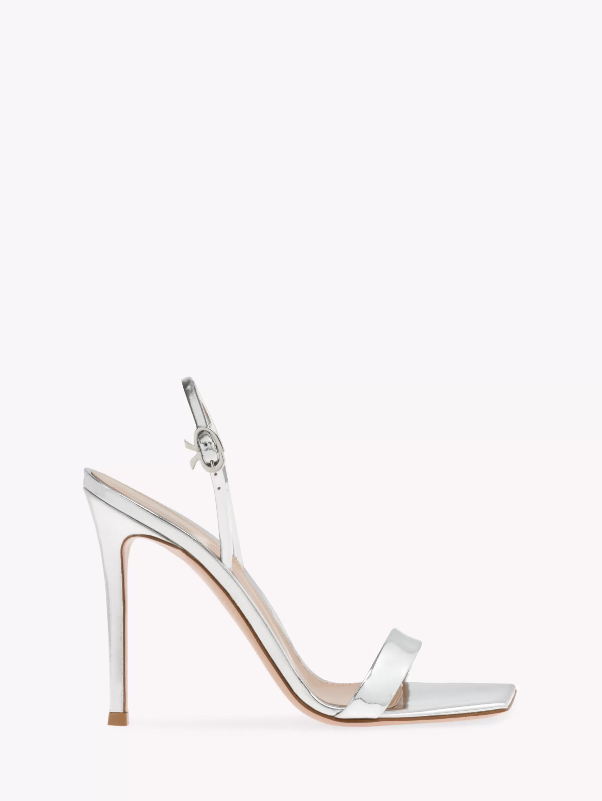 Gianvito Rossi Sandals | Ribbon-RIBBON STILETTO SILVER