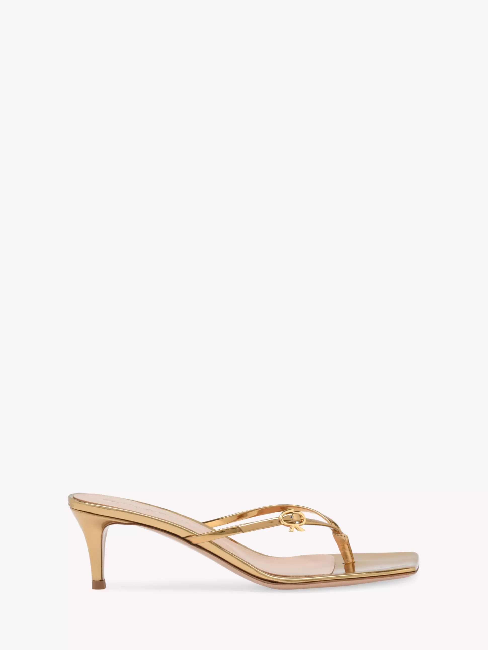 Gianvito Rossi Mules-RIBBON THONG 55 GOLD