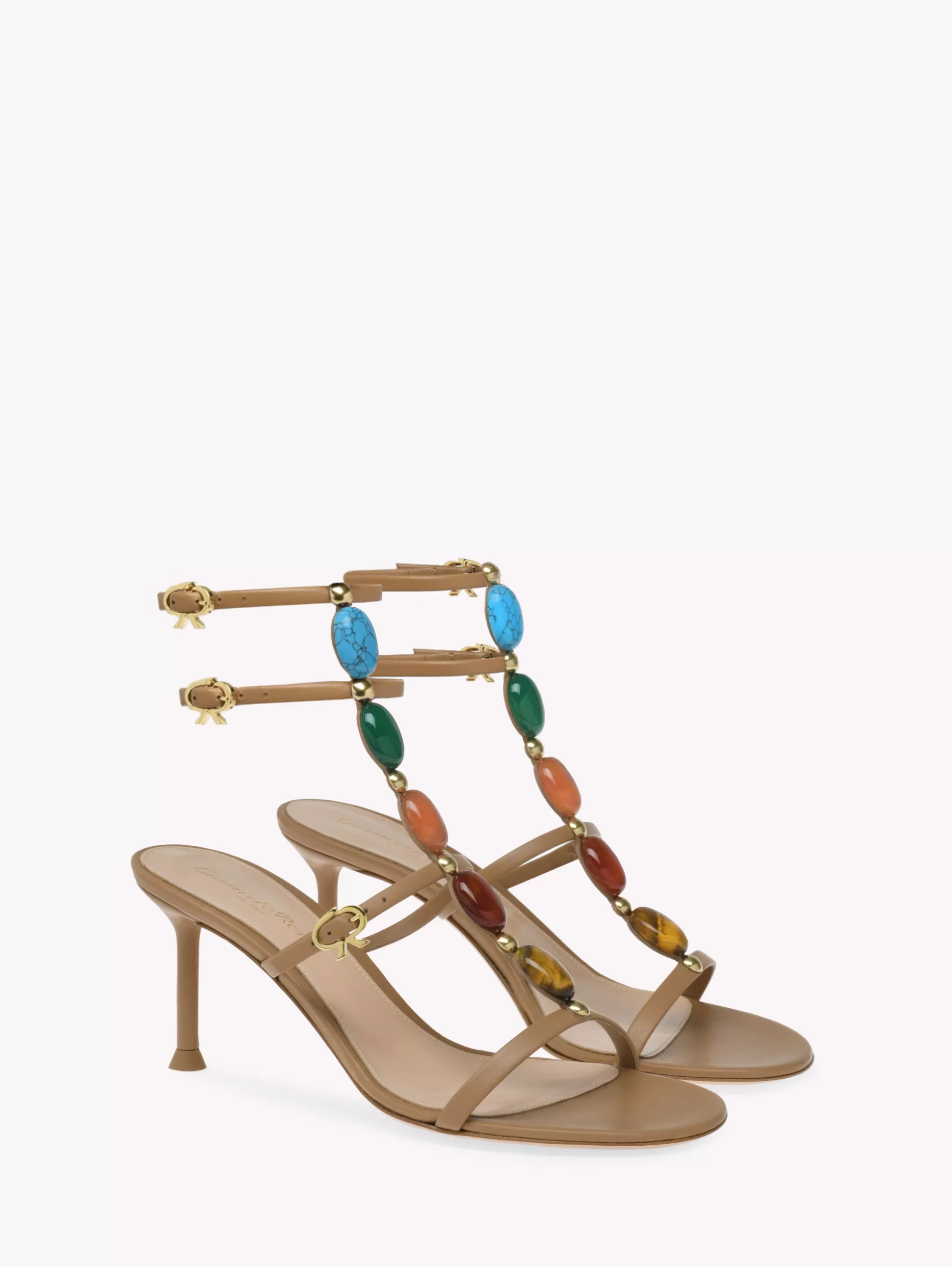 Gianvito Rossi Sandals-SHANTI 70 BROWN