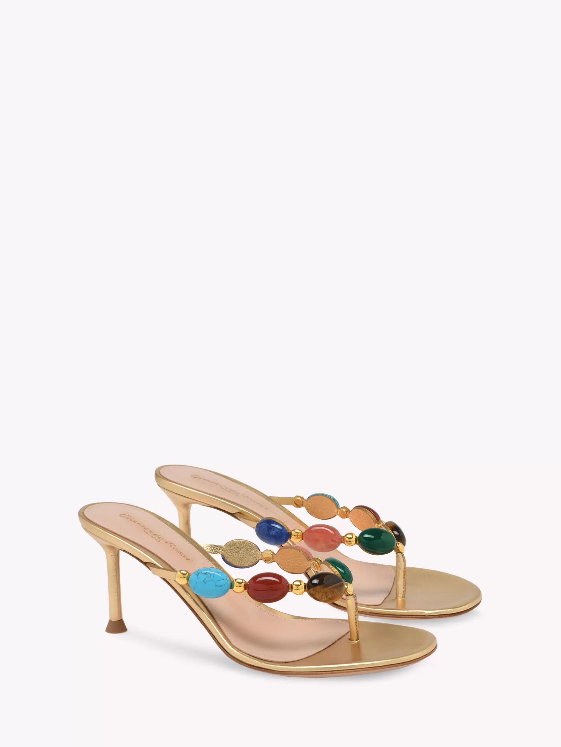 Gianvito Rossi Mules-SHANTI THONG 70 GOLD