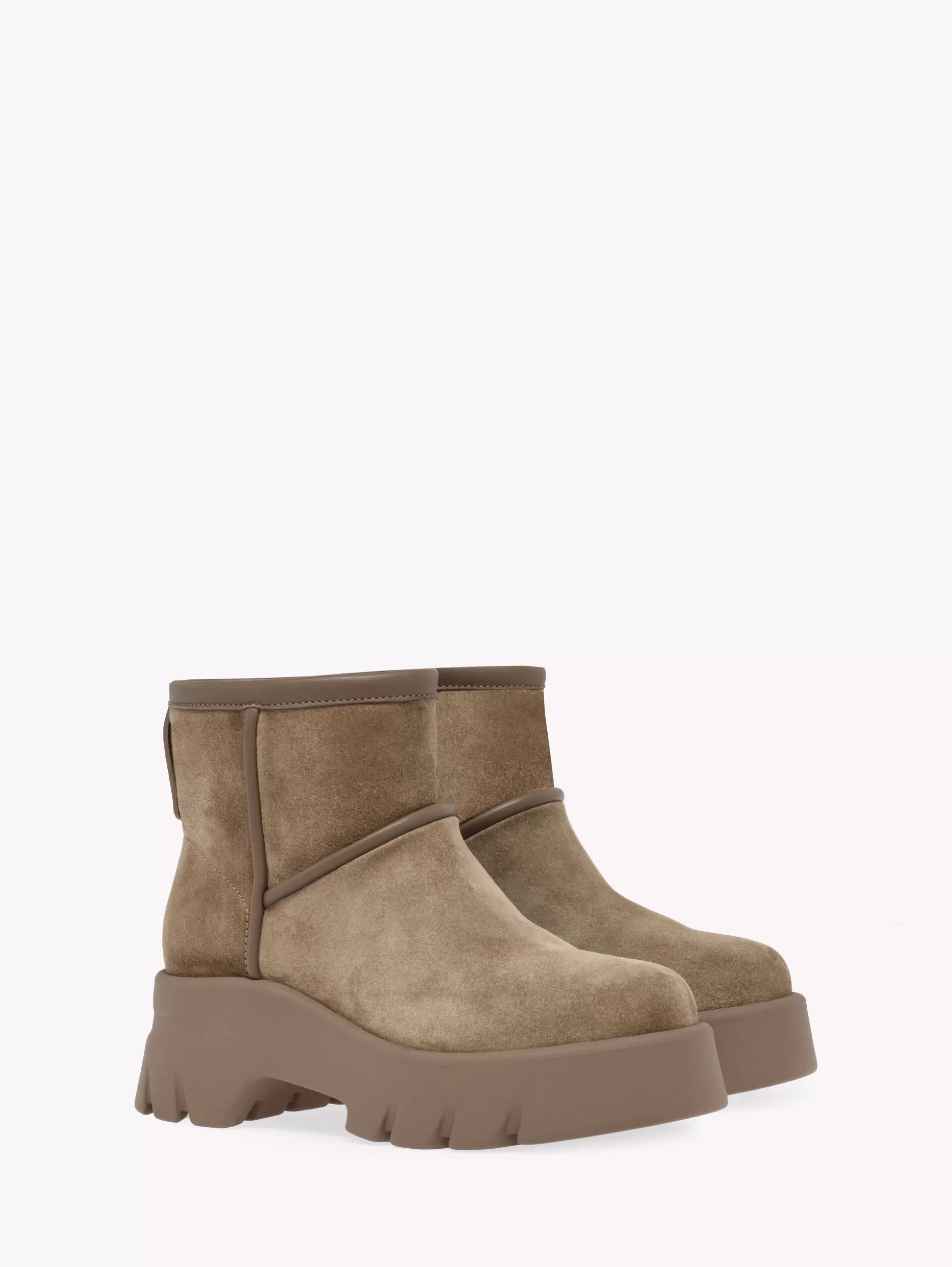 Gianvito Rossi Booties-STORMY BROWN