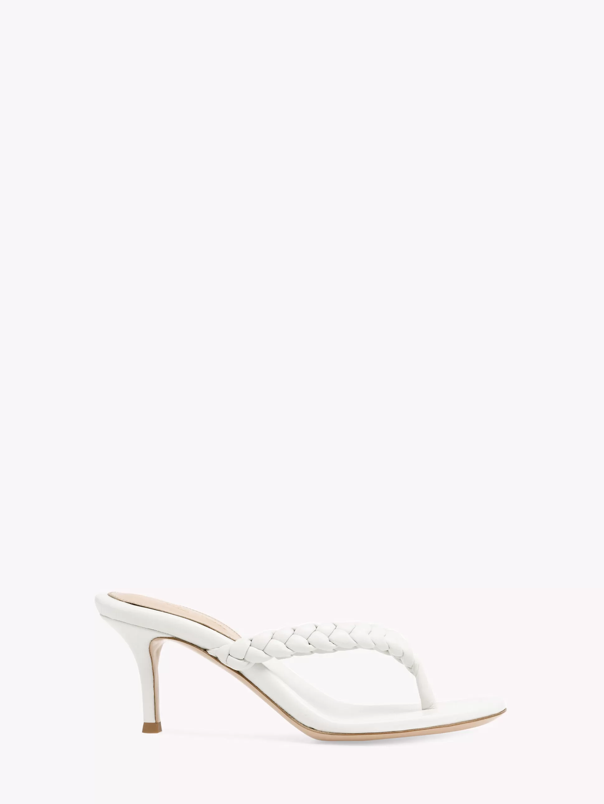 Gianvito Rossi Mules-TROPEA WHITE LEATHER