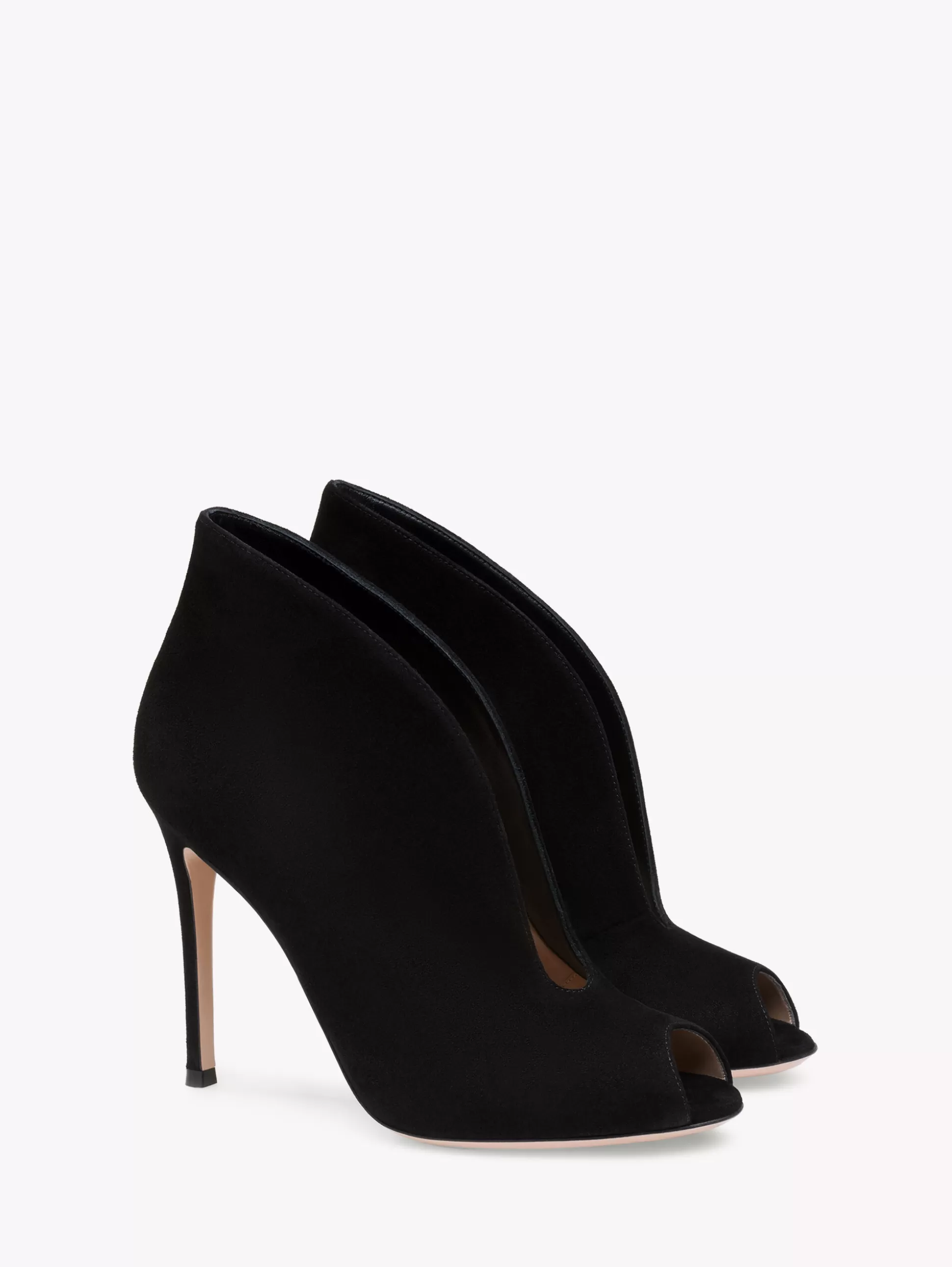 Gianvito Rossi Booties-VAMP BLACK SUEDE