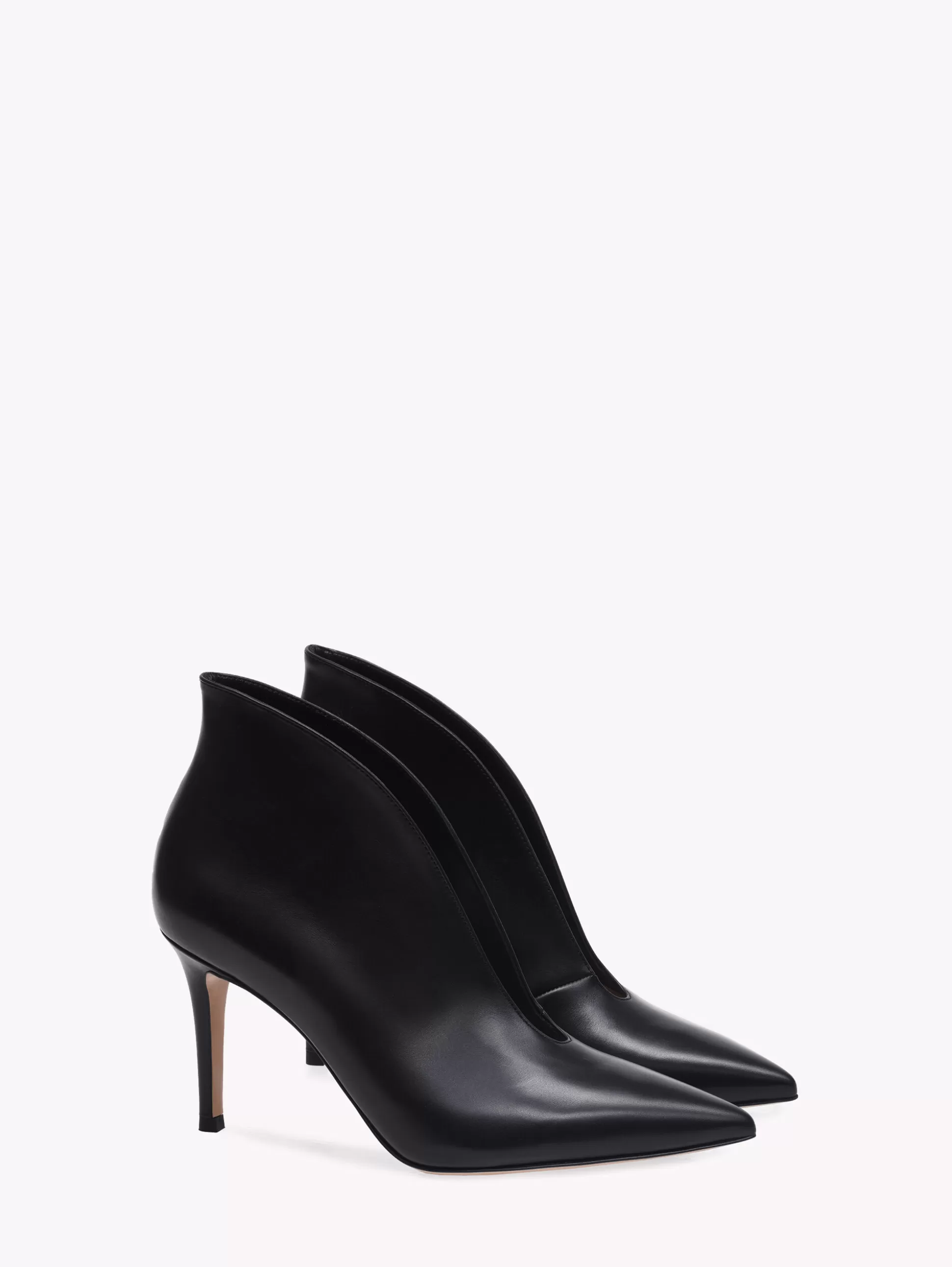 Gianvito Rossi Booties-VANIA BLACK LEATHER