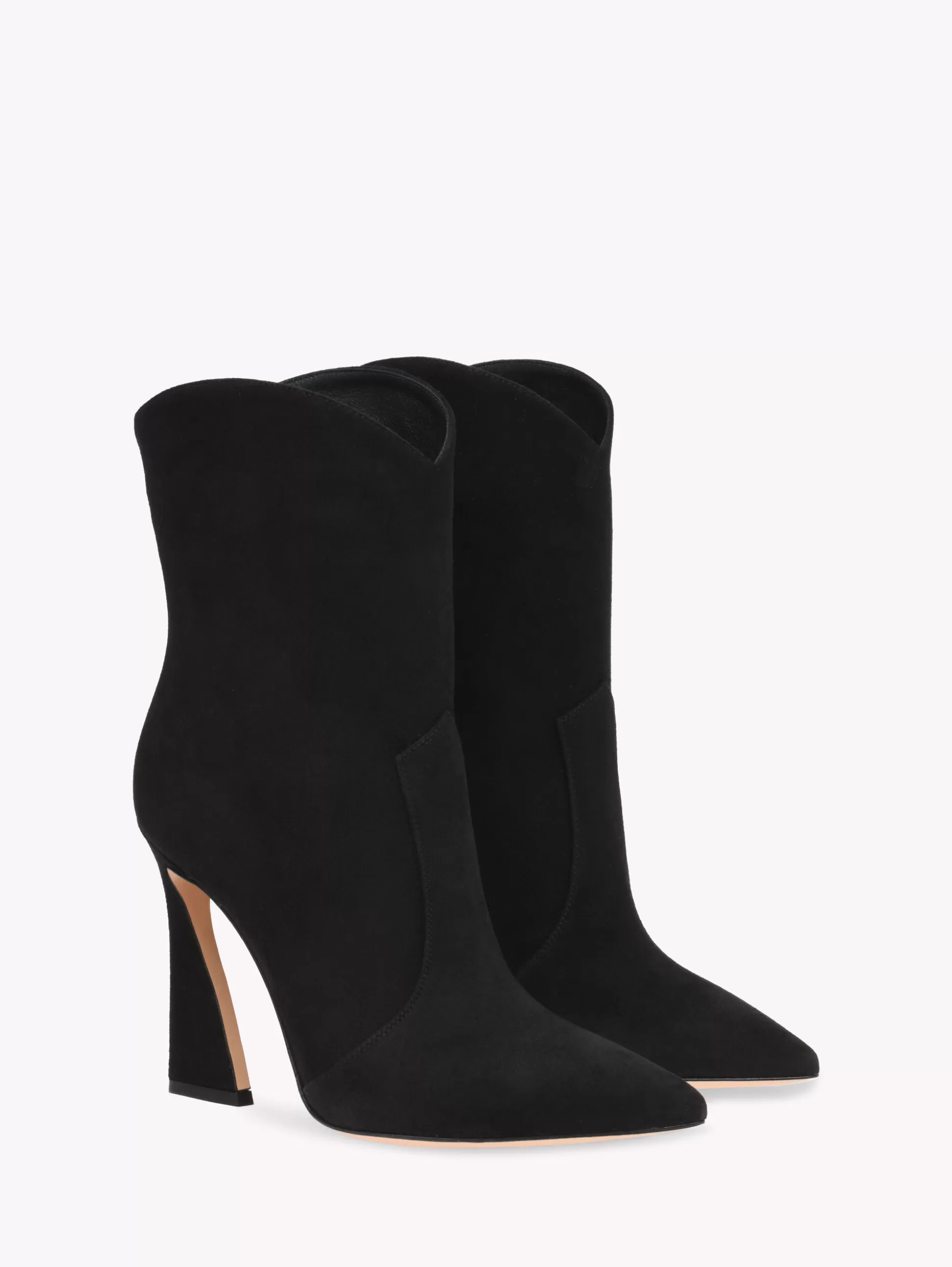 Gianvito Rossi Booties-VEGAS BLACK SUEDE